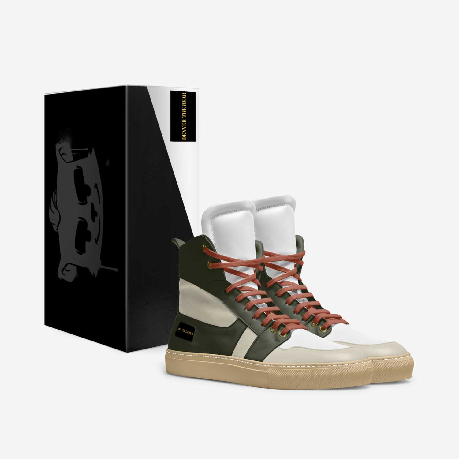 Dtb ultra high top custom made in Italy shoes by Slippyninja Collins | Box view