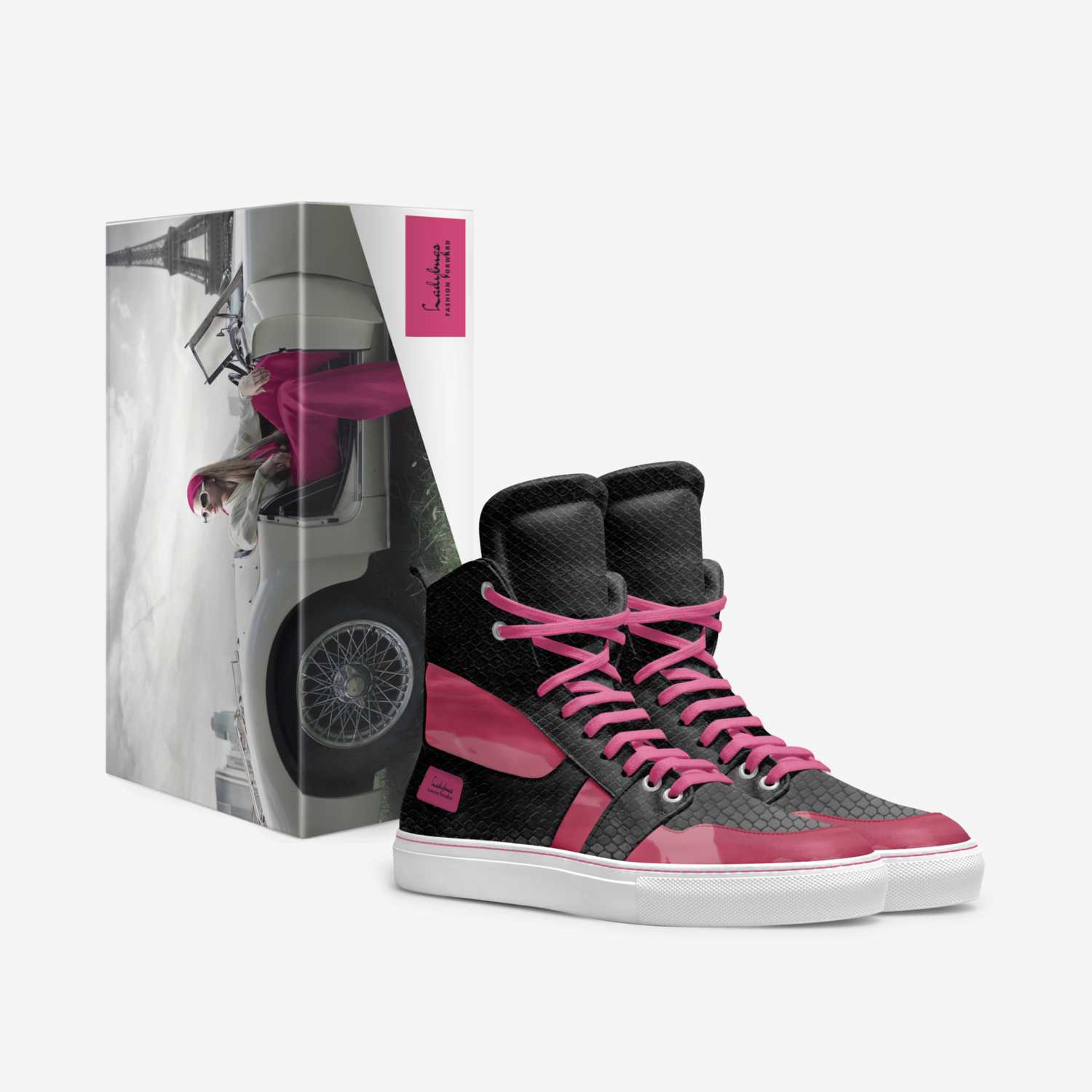 Ladybugs custom made in Italy shoes by Atiya Thrower | Box view