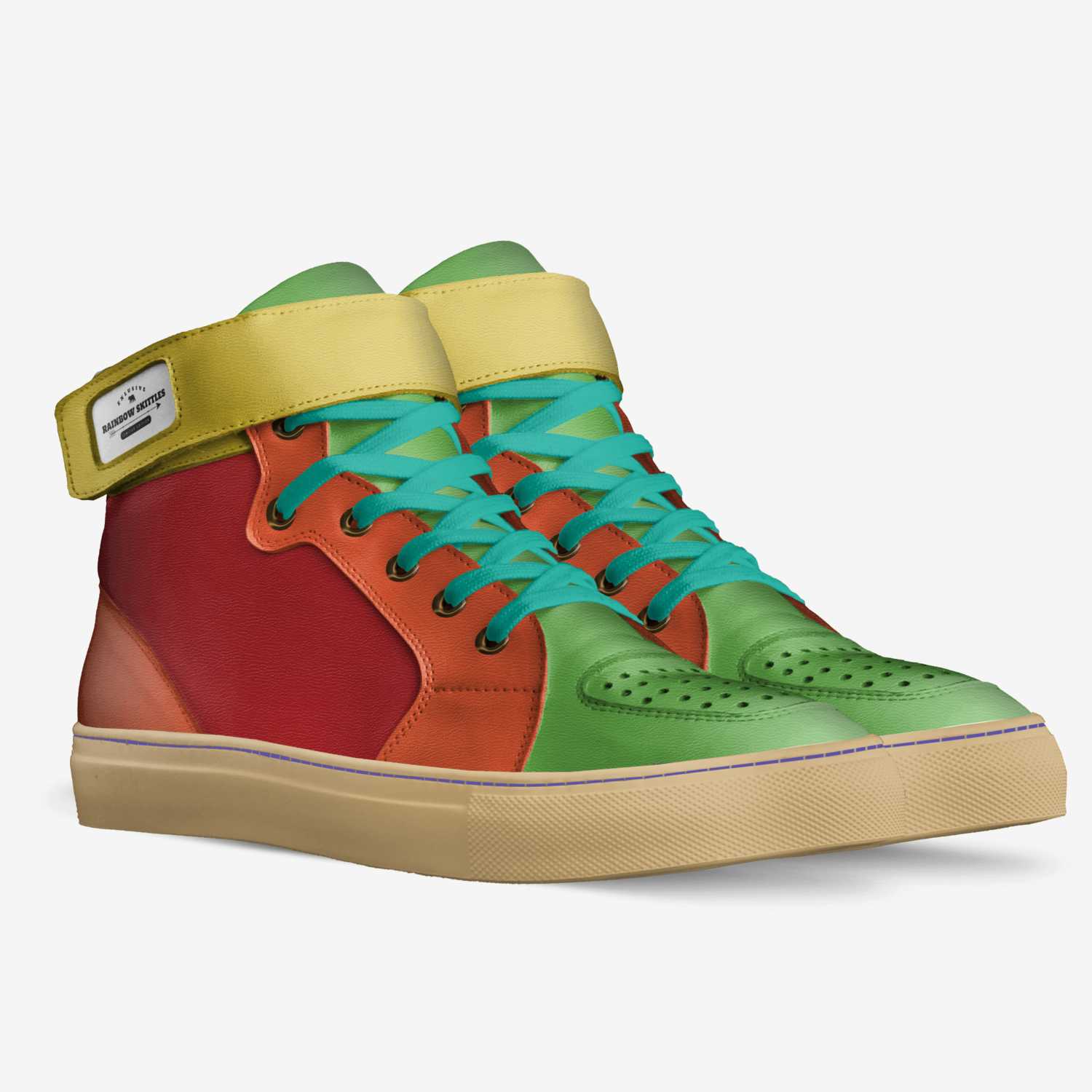 Vuggeviser tælle vores rainbow skittles | A Custom Shoe concept by Mackenzie Phillips