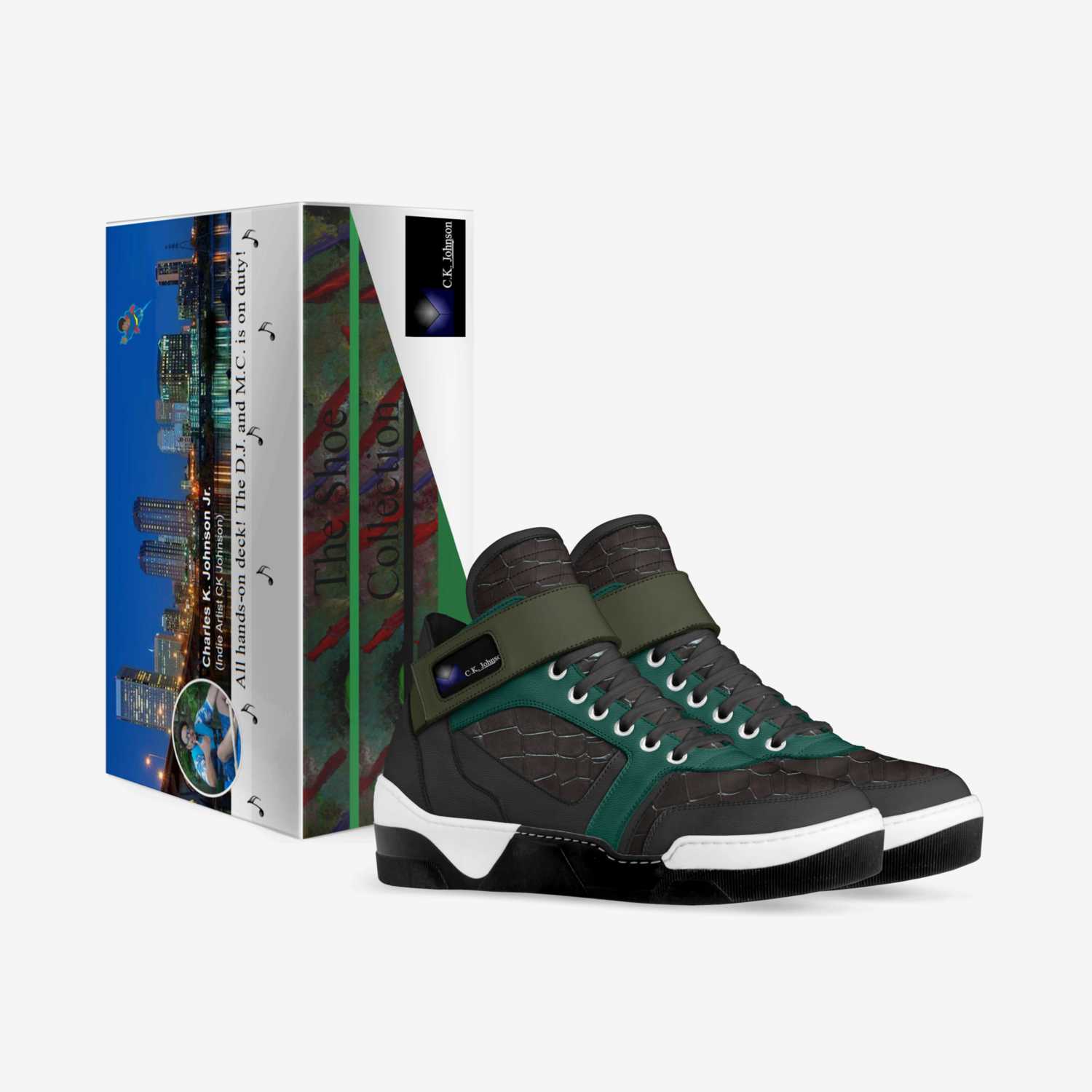 Godzilla's custom made in Italy shoes by Charles K. Johnson, Jr. | Box view