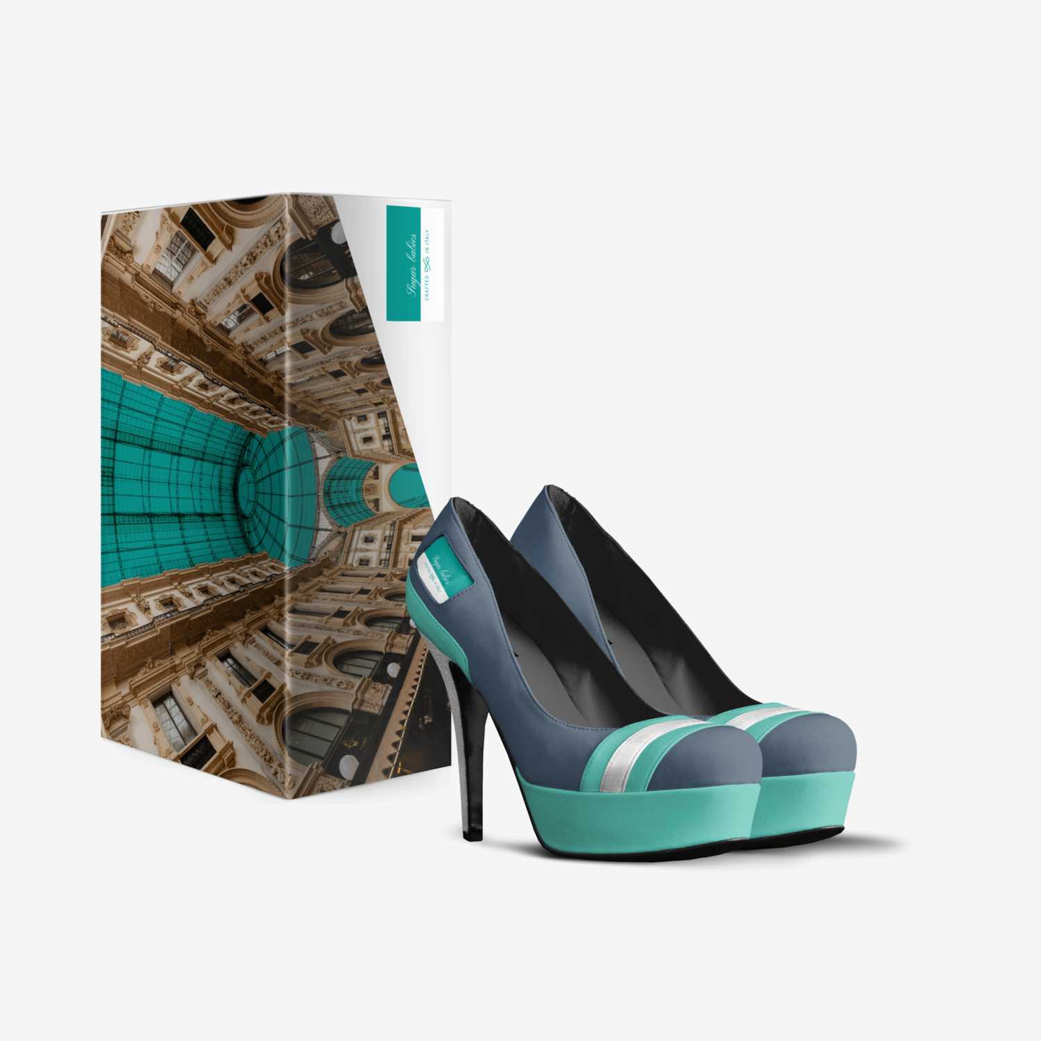 Sugar babies custom made in Italy shoes by Fereca Jancley Footwear | Box view