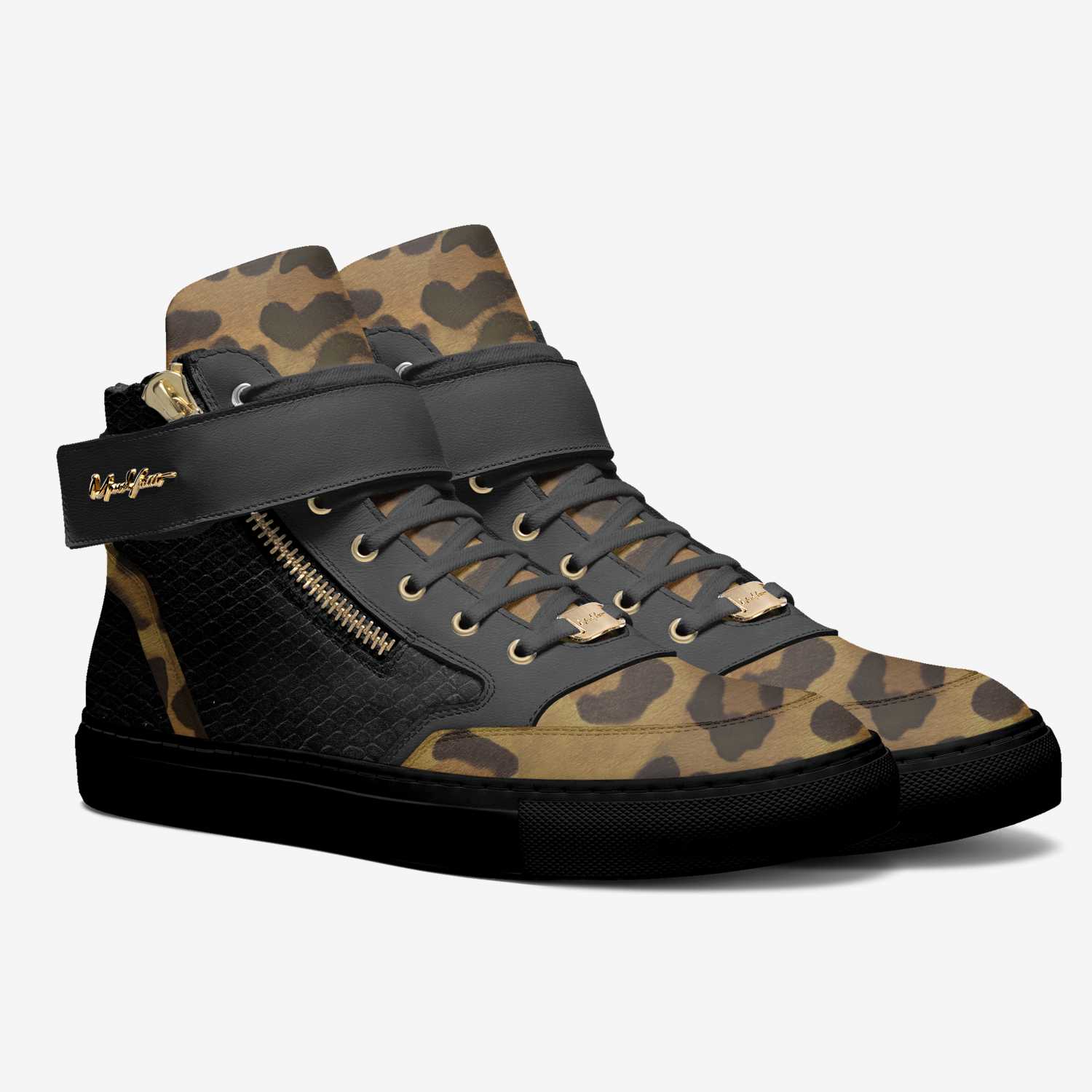 Legends03 custom made in Italy shoes by Moneyatti Brand | Double view