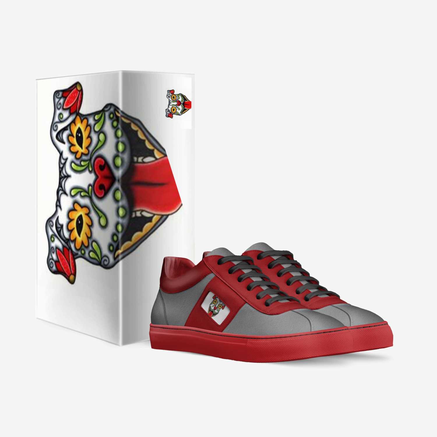 GREY custom made in Italy shoes by Agus Sudono | Box view