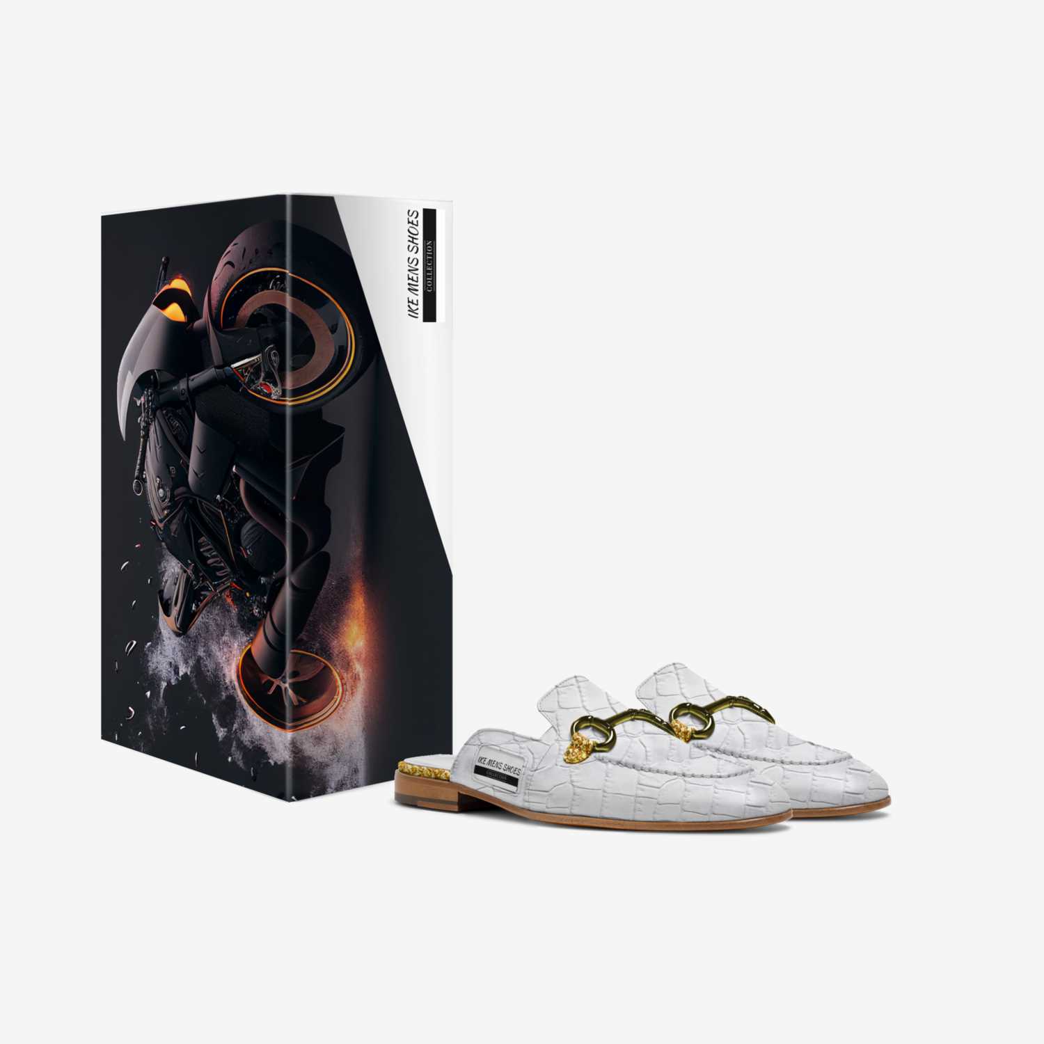 IKE MENS SHOES custom made in Italy shoes by Isaac A Mensah | Box view