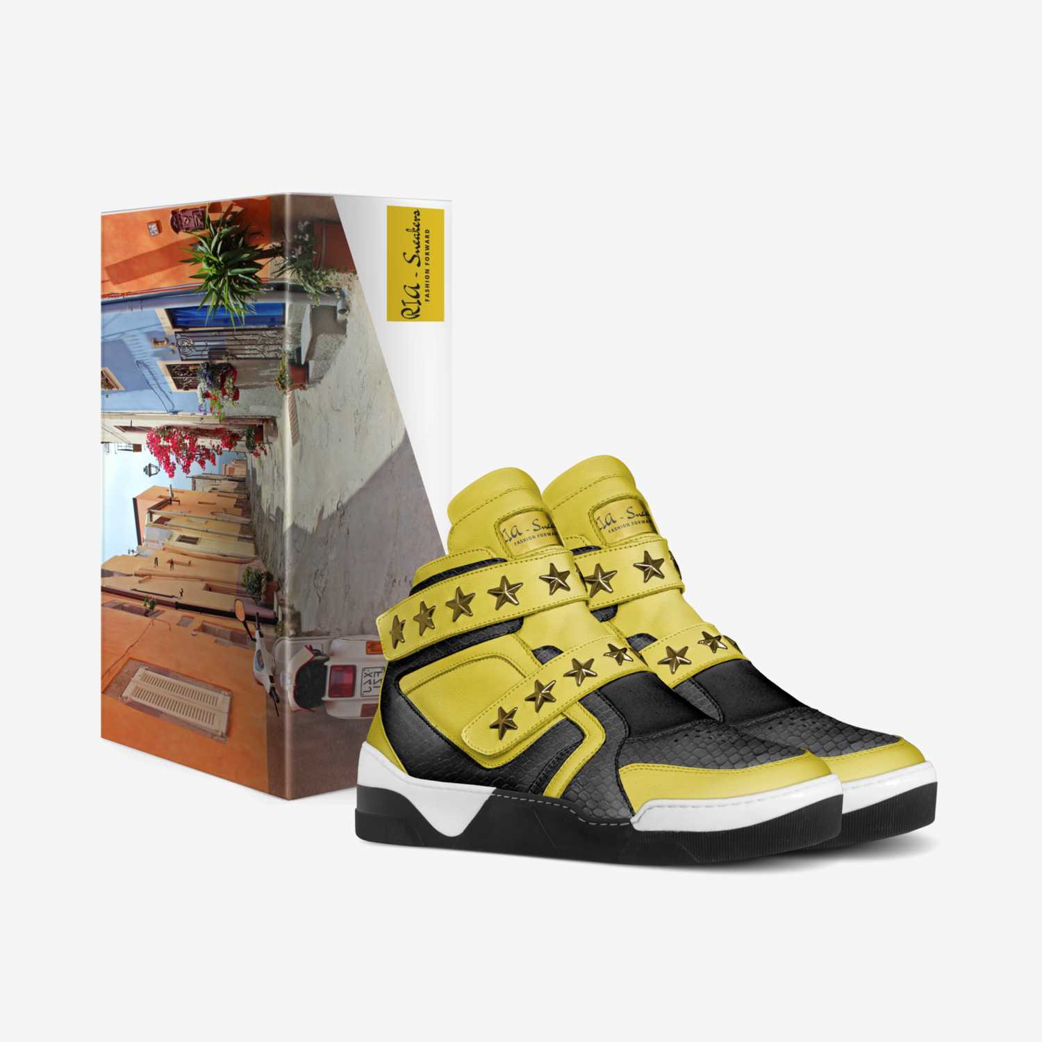 RIA - Sneakers custom made in Italy shoes by Walter Wilson | Box view