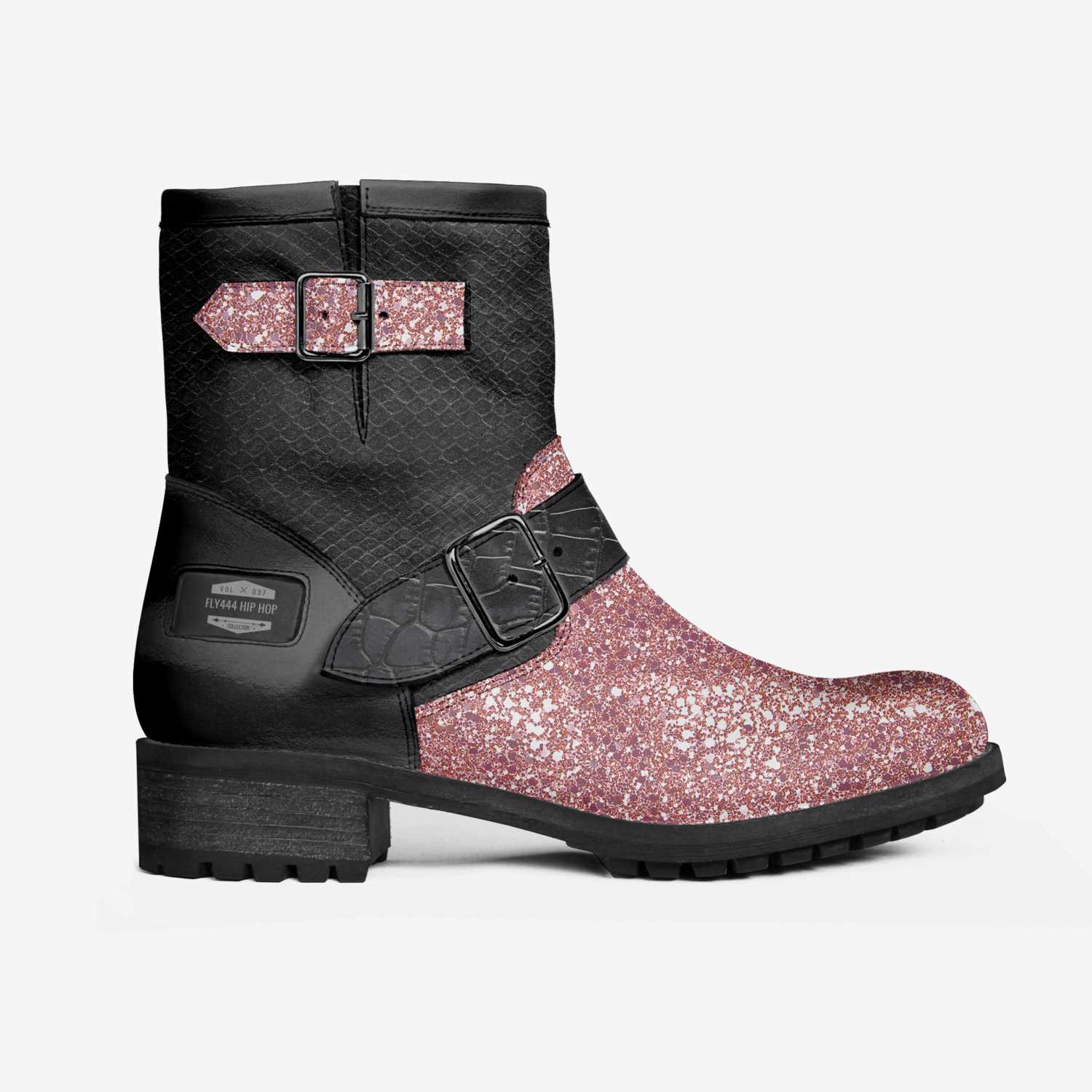 Fly444 Hip Hop custom made in Italy shoes by Lenean Priester | Side view