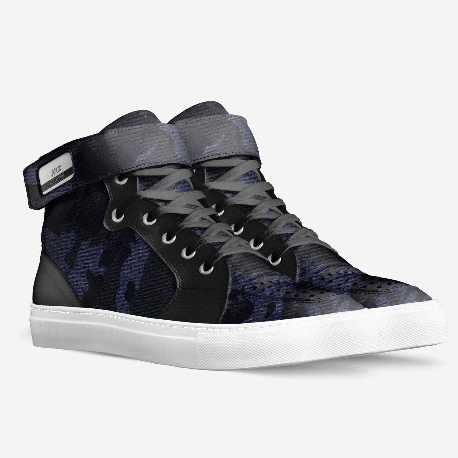 CamoKIX custom made in Italy shoes by Patrick Jones | Double view
