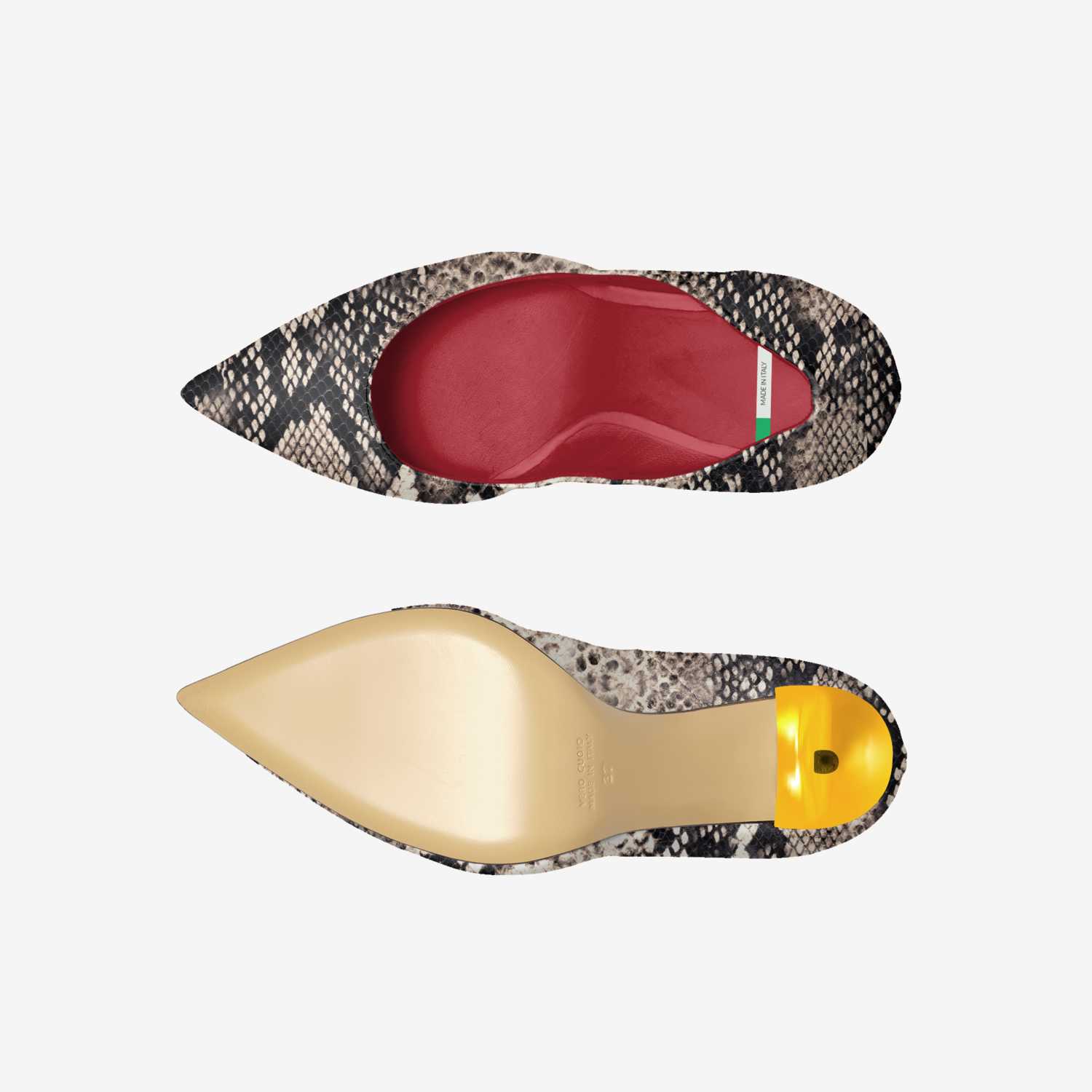 Euphoric custom made in Italy shoes by Antoinette Seawood | Top view