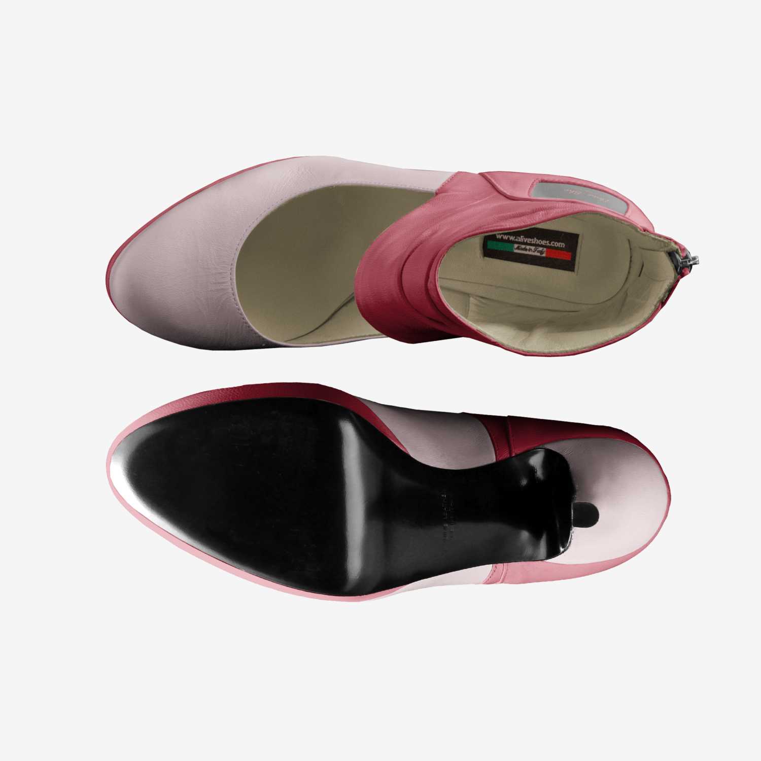 Elemo-She custom made in Italy shoes by Lesolomane Motenalapi | Top view