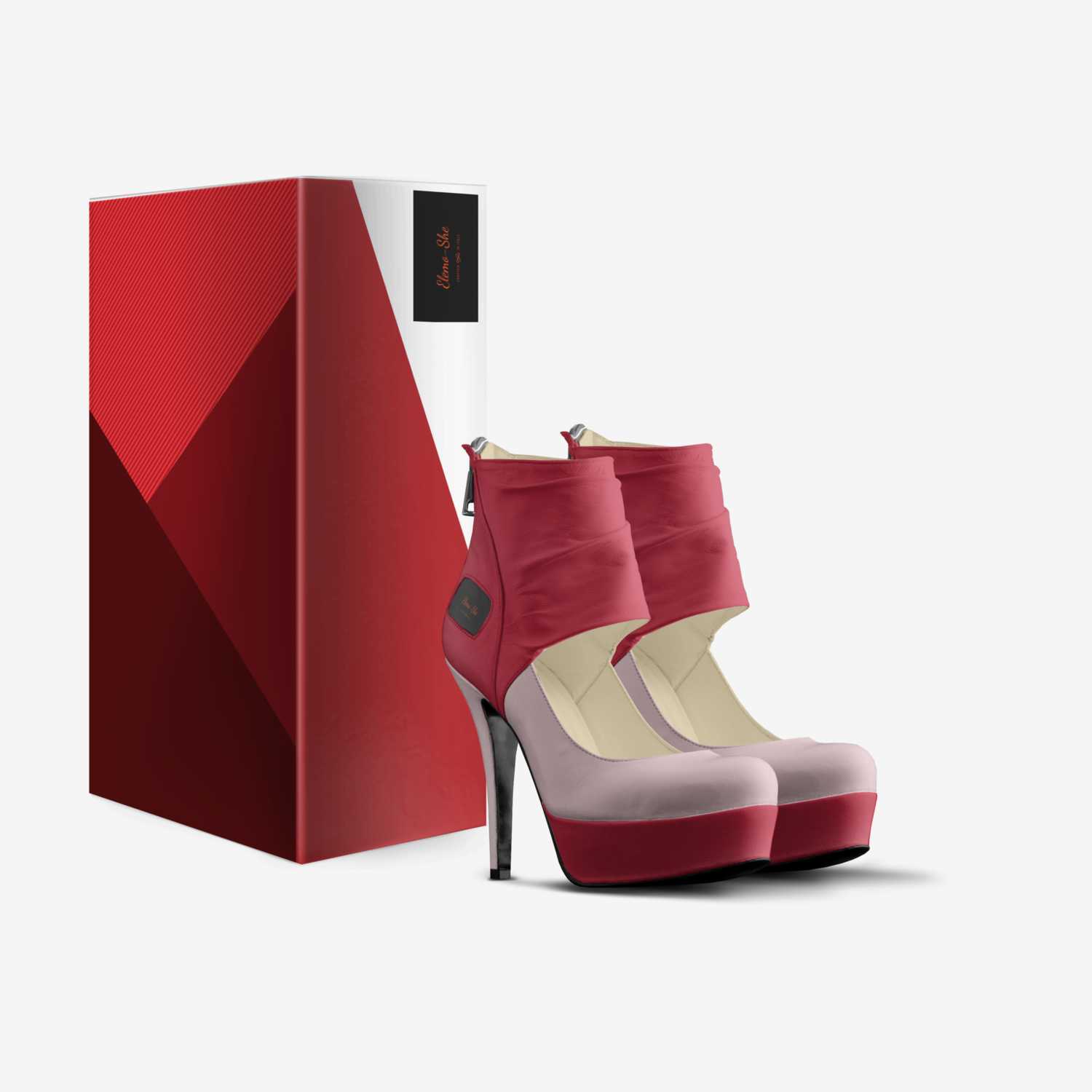 Elemo-She custom made in Italy shoes by Lesolomane Motenalapi | Box view