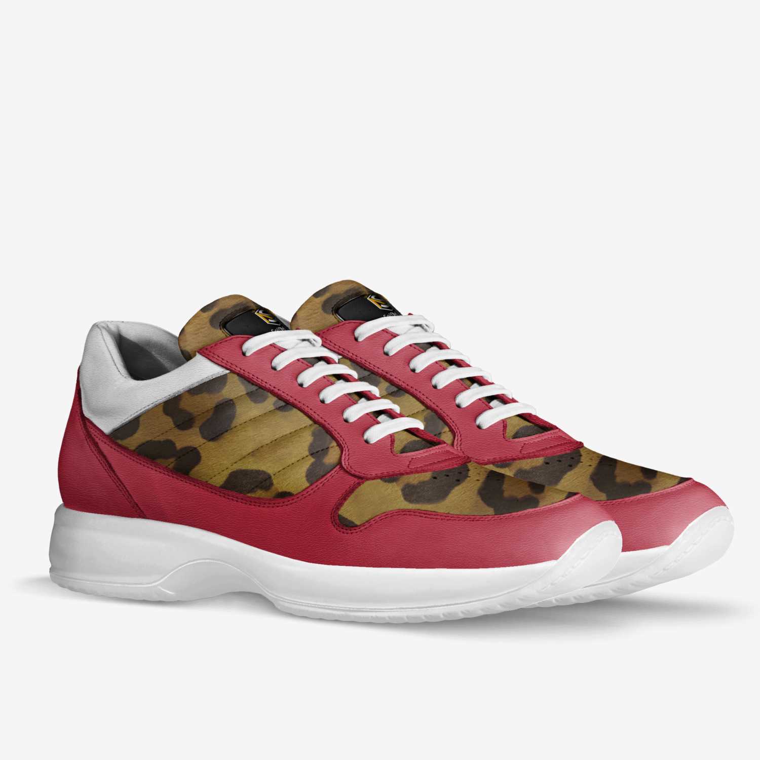 Jungle-Red  custom made in Italy shoes by Brian Washington | Double view