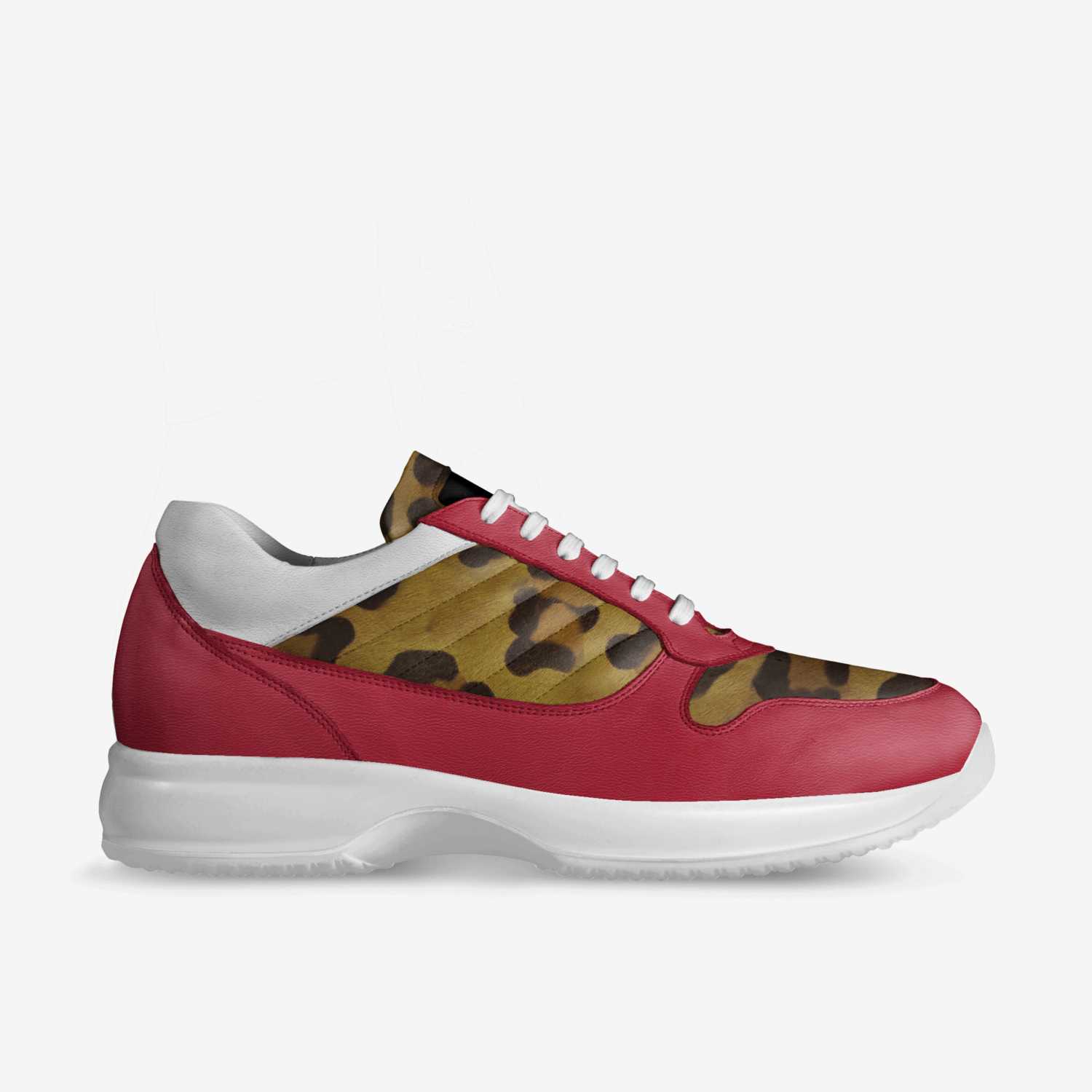 Jungle-Red  custom made in Italy shoes by Brian Washington | Side view