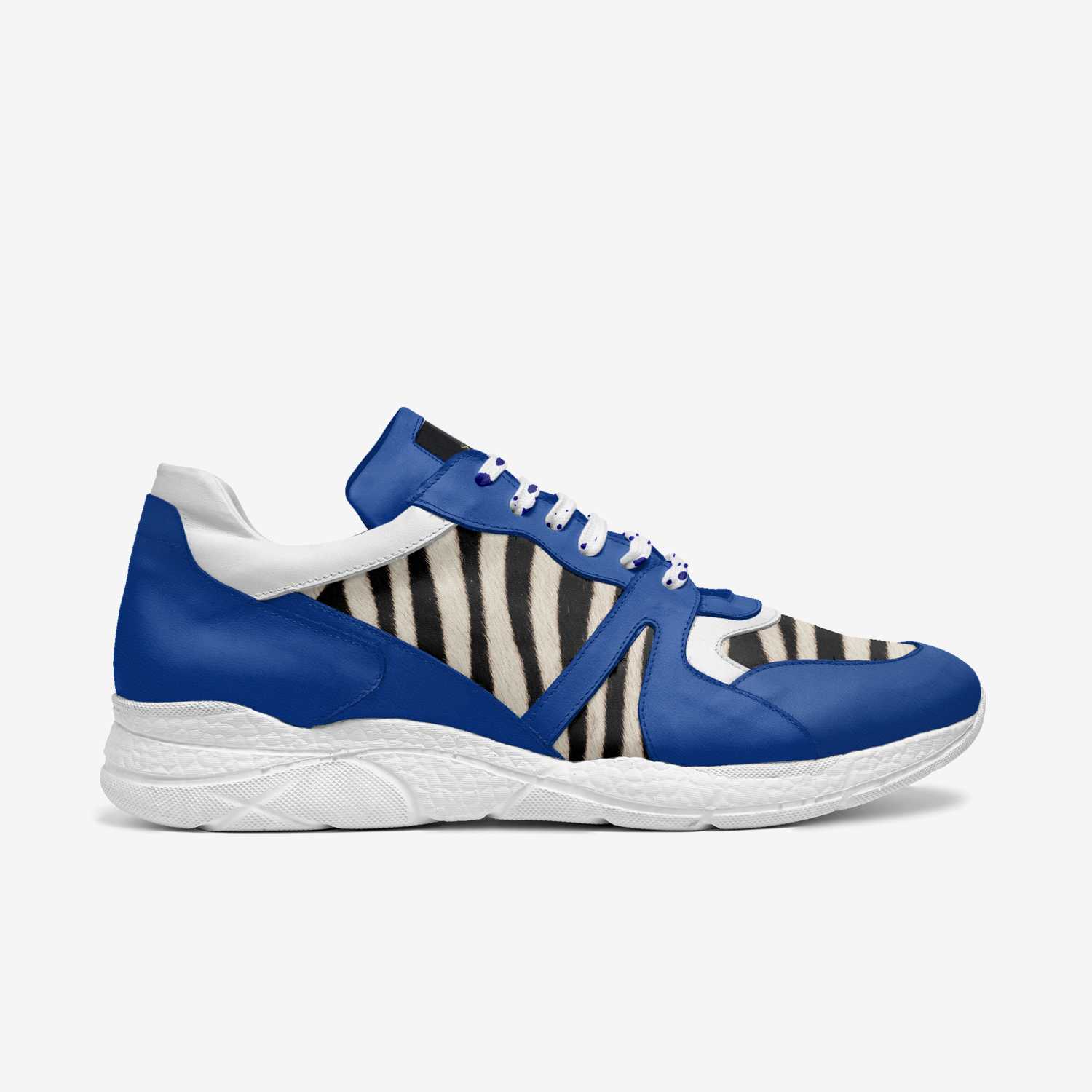 Blue Zebras  custom made in Italy shoes by Brian Washington | Side view