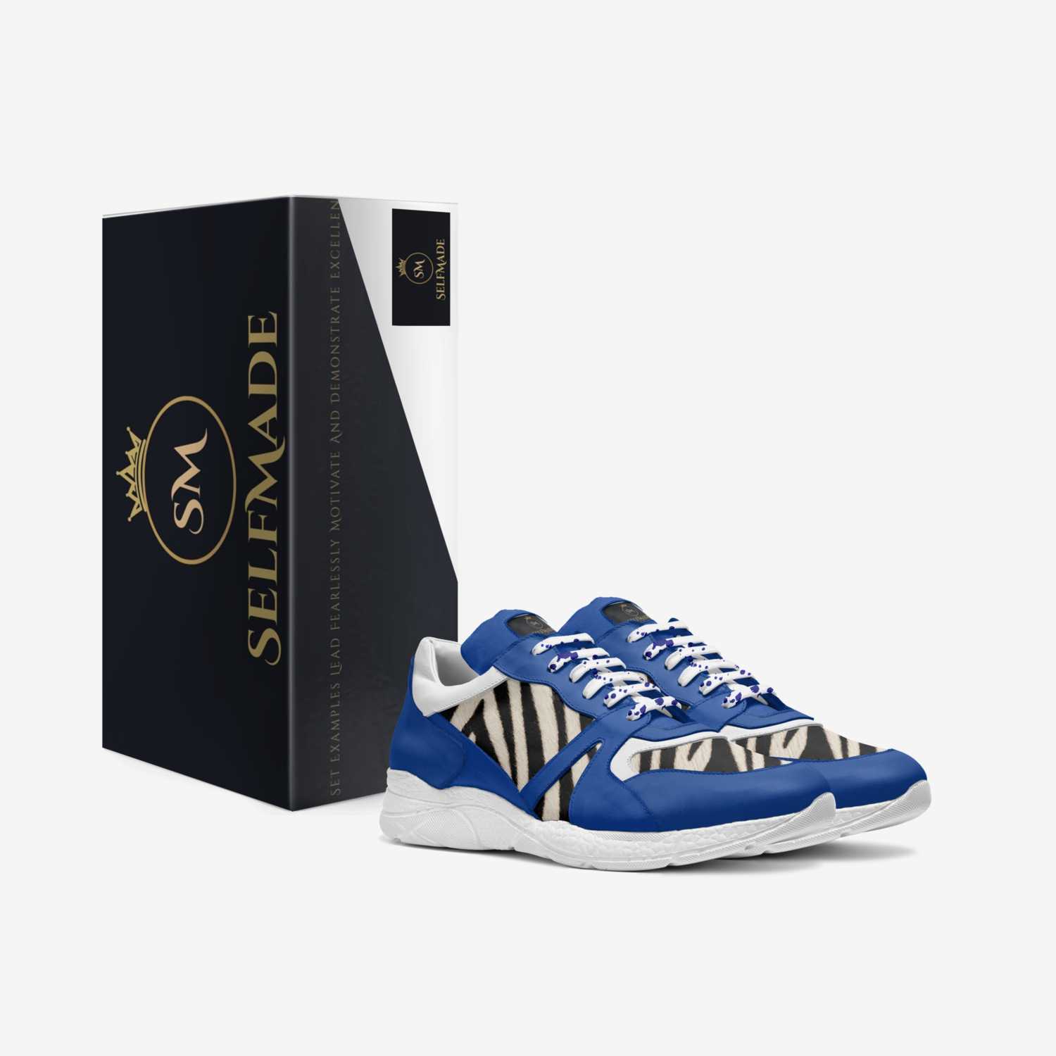 Blue Zebras  custom made in Italy shoes by Brian Washington | Box view