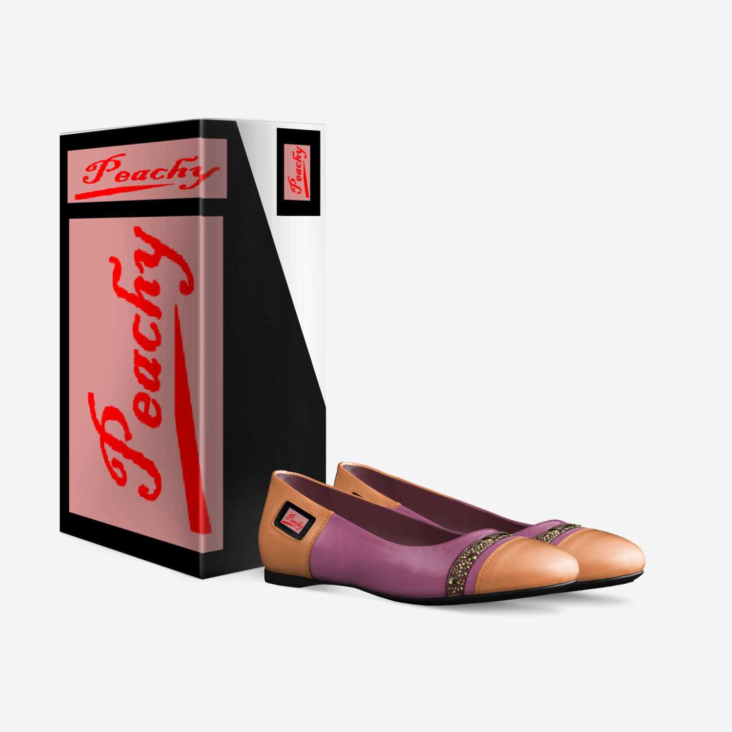 Peachy custom made in Italy shoes by Sherae Love | Box view