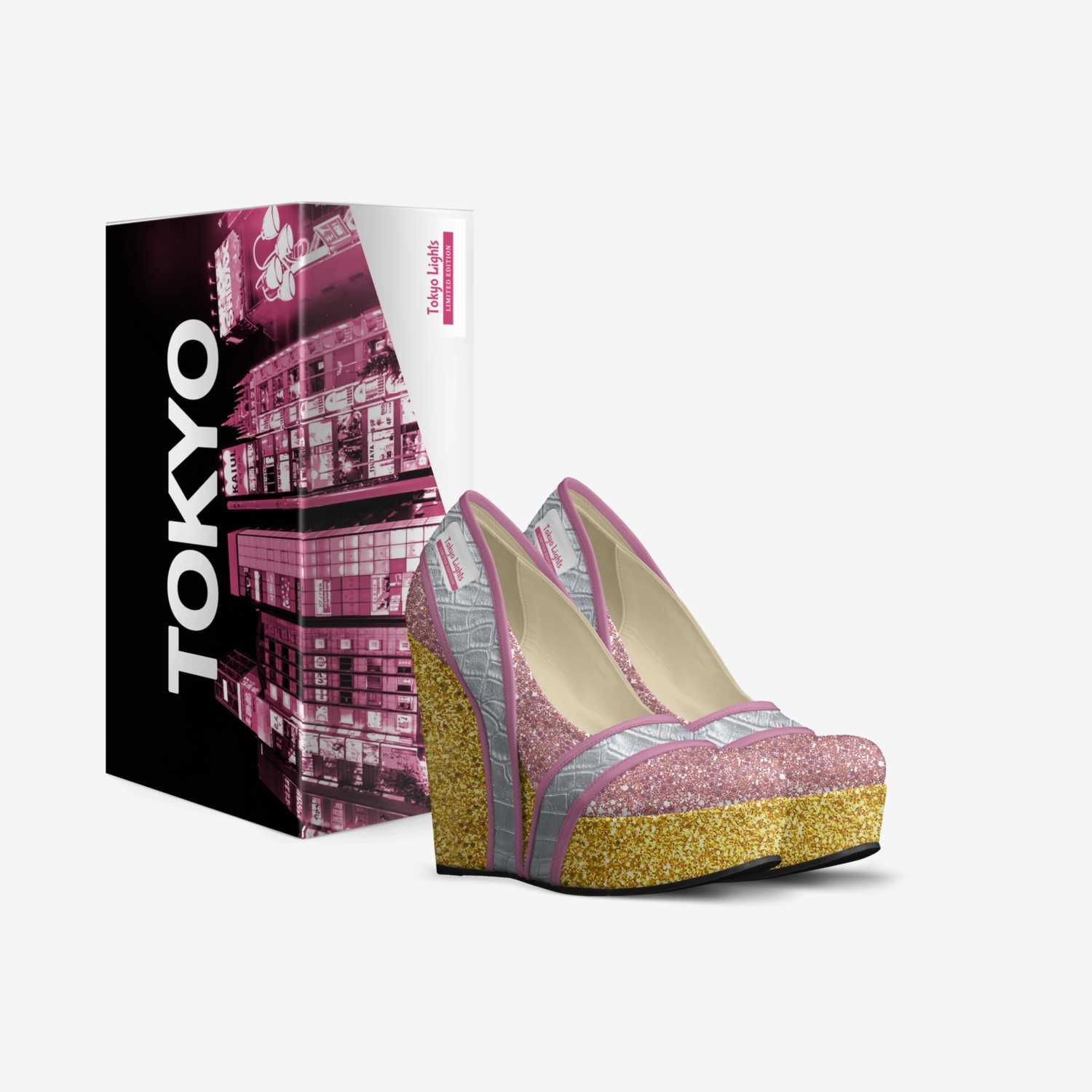 Tokyo Lights custom made in Italy shoes by Dana Myers | Box view