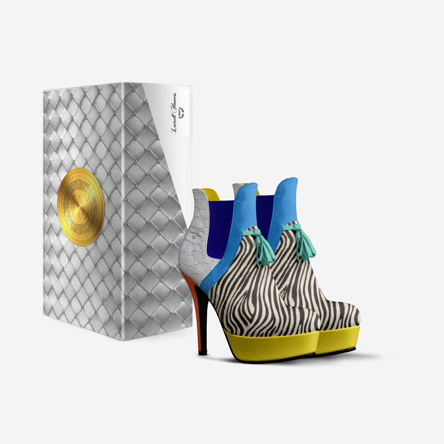 Latrell Flowers custom made in Italy shoes by Tia Latrell | Box view