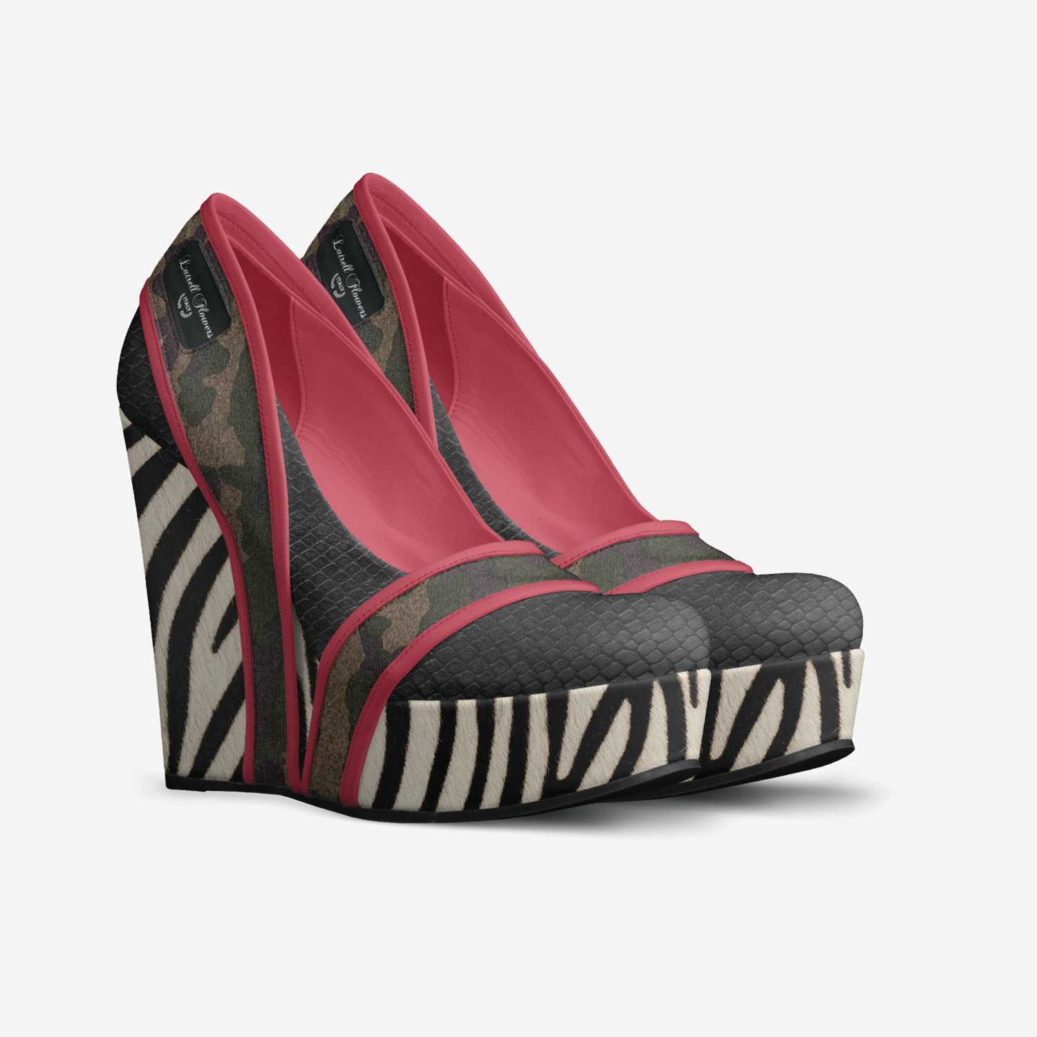 Latrell Flowers custom made in Italy shoes by Tia Latrell | Double view