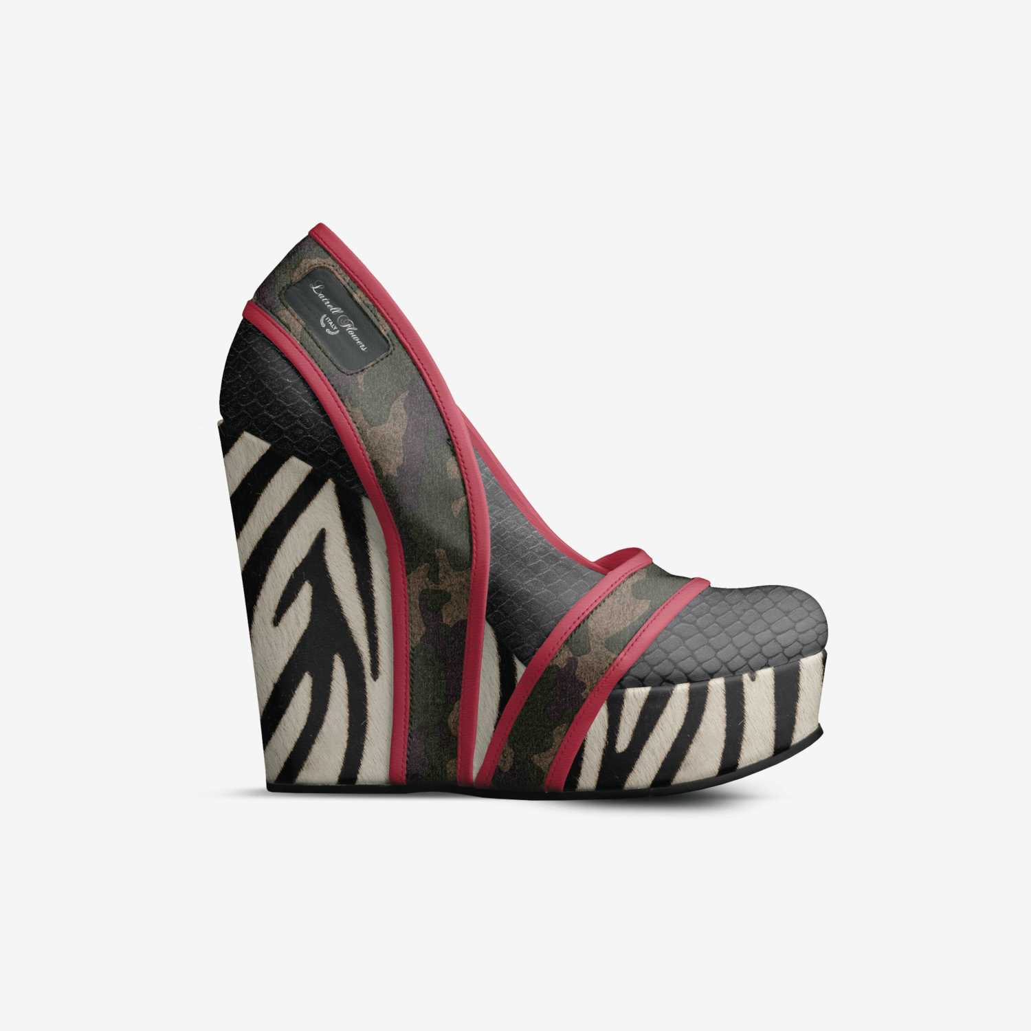 Latrell Flowers custom made in Italy shoes by Tia Latrell | Side view