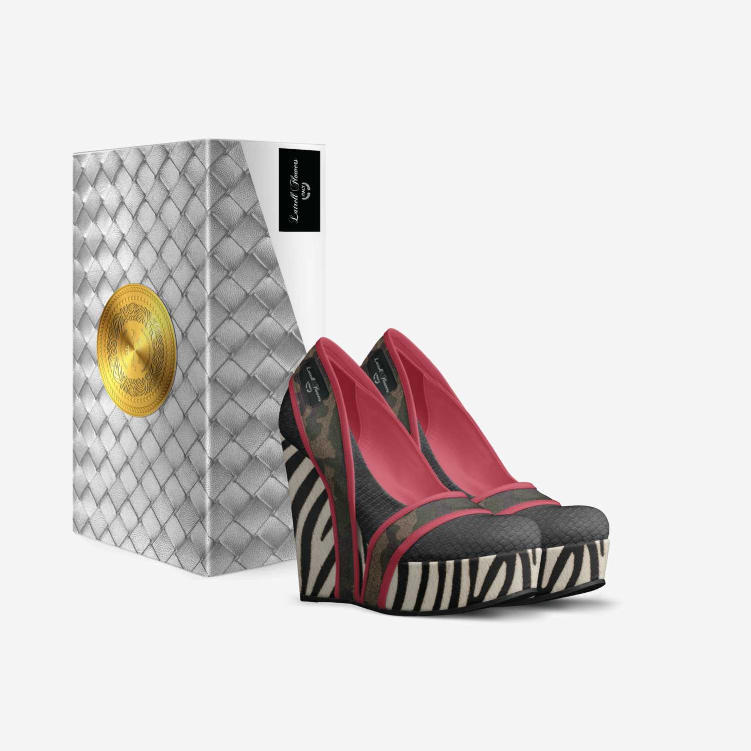 Latrell Flowers custom made in Italy shoes by Tia Latrell | Box view