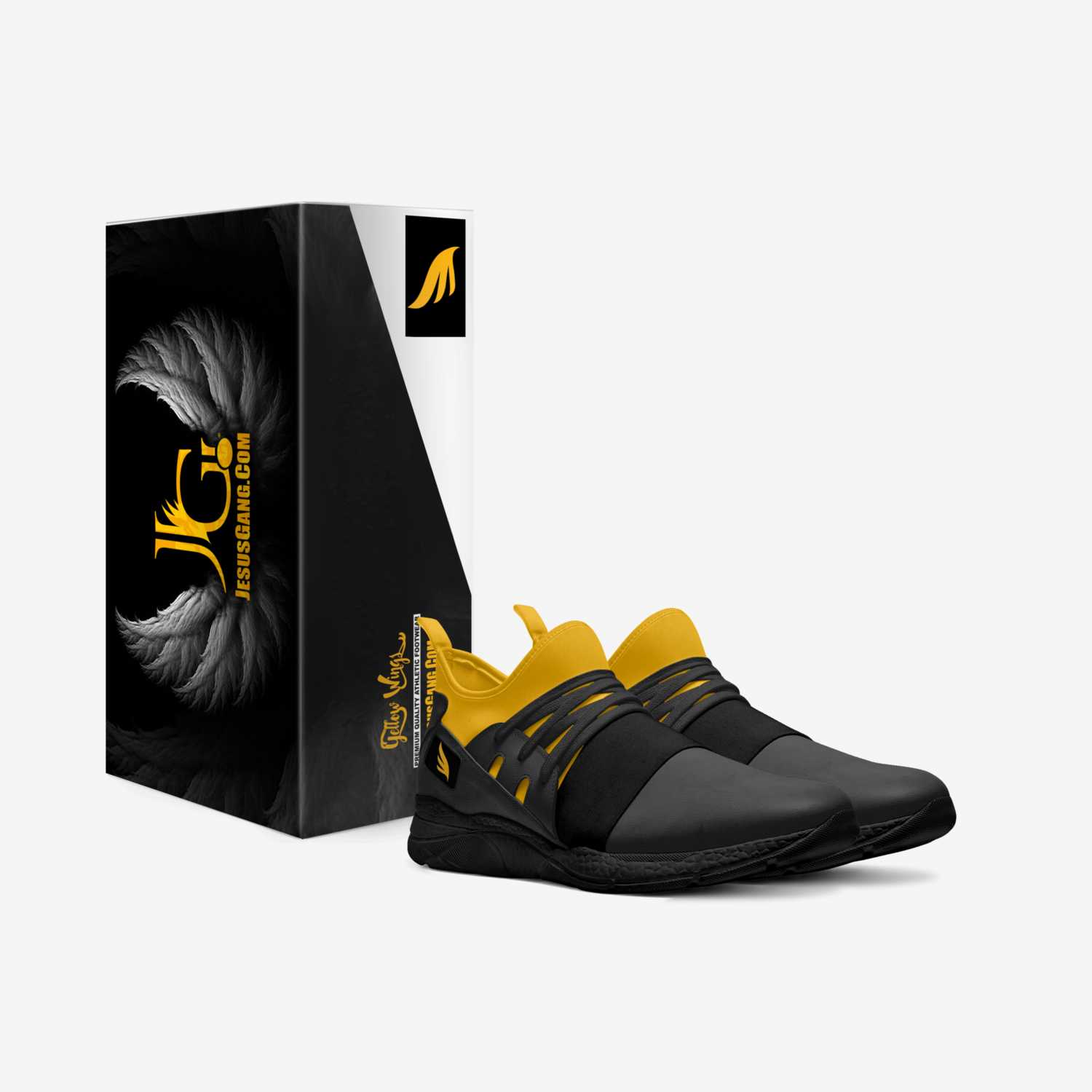 YELLOW WINGS custom made in Italy shoes by Antwan Lewis | Box view