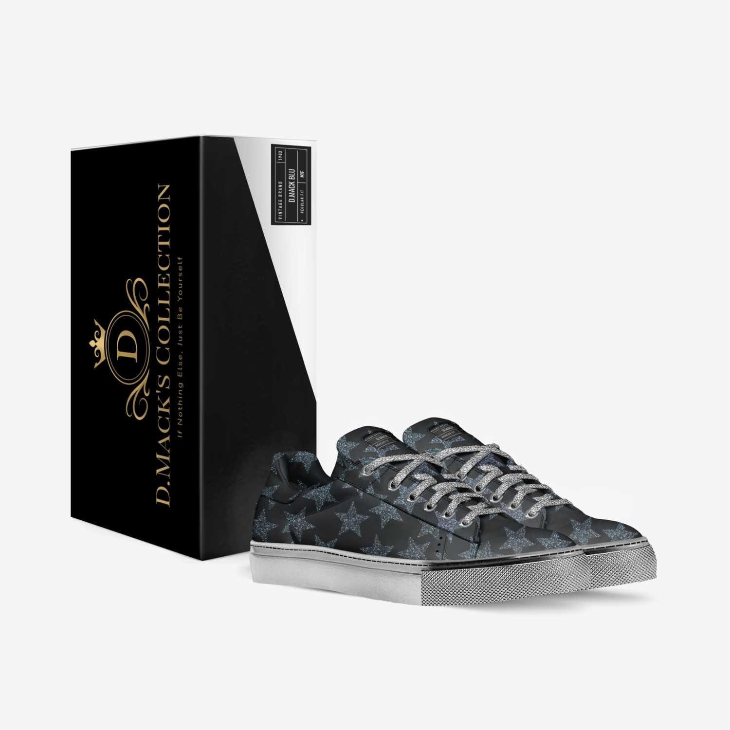 D.Mack Blu custom made in Italy shoes by Douglas Jones | Box view
