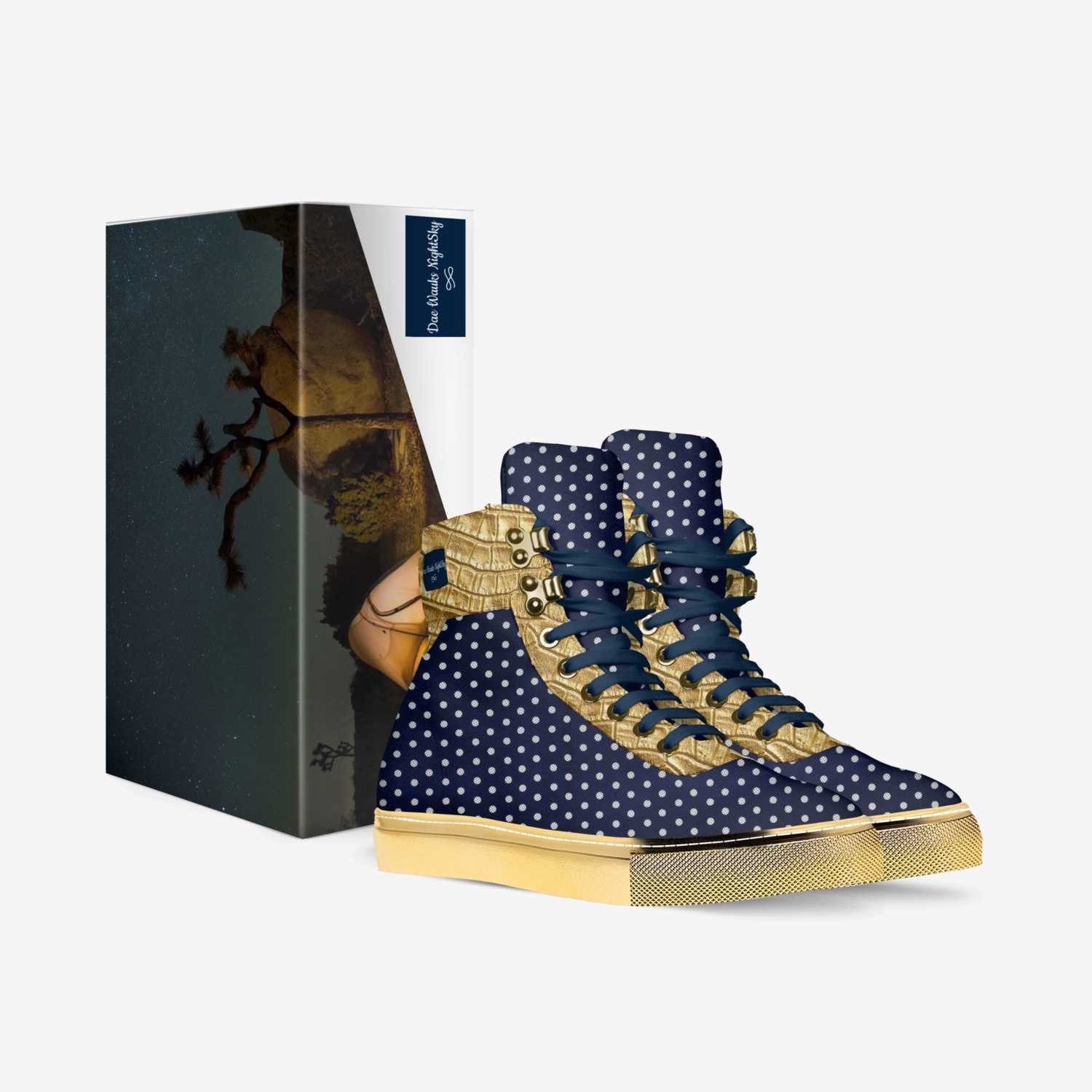 Dae Wauks NightSky custom made in Italy shoes by Diana Joe | Box view