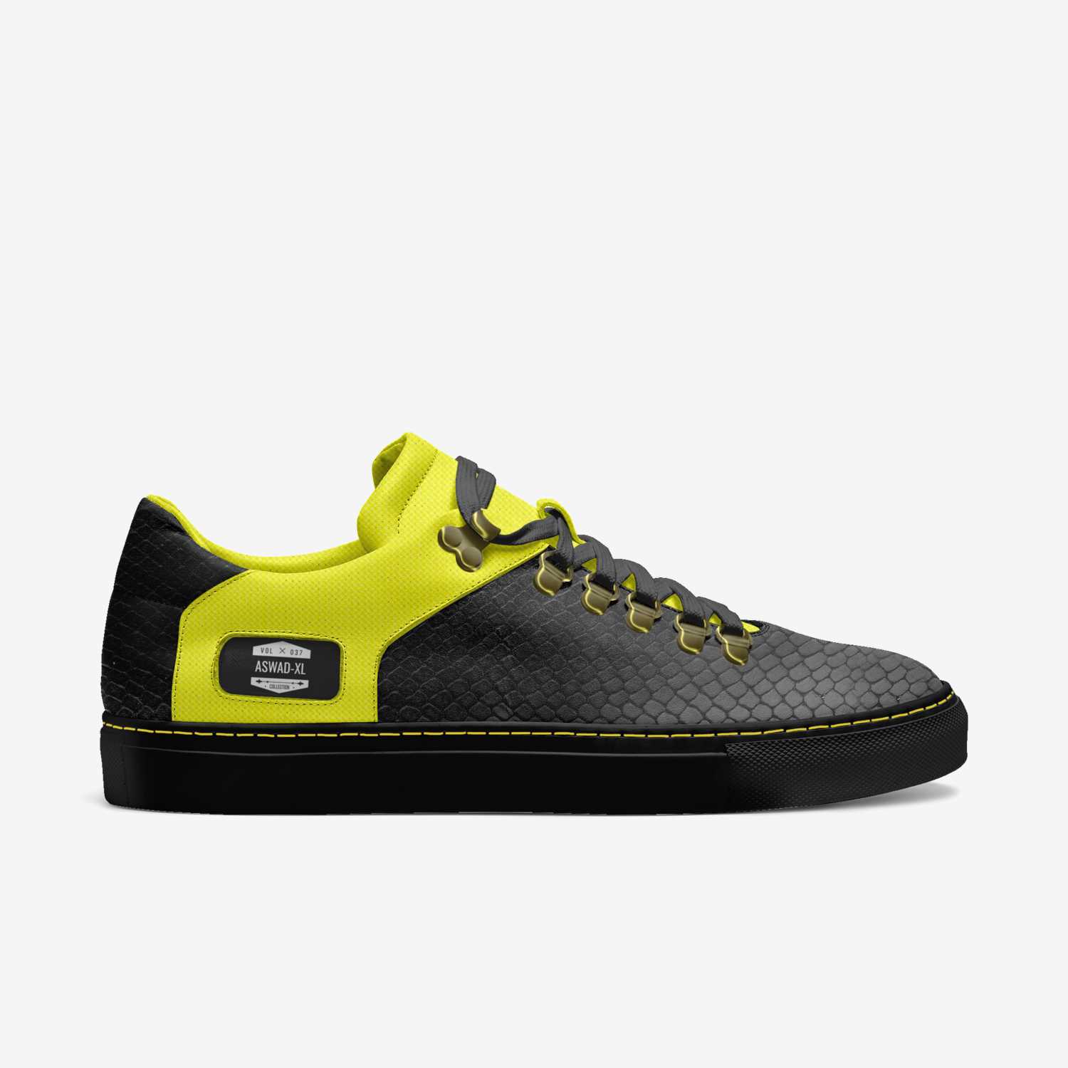 ASWAD-XL custom made in Italy shoes by Mildred Lewis | Side view