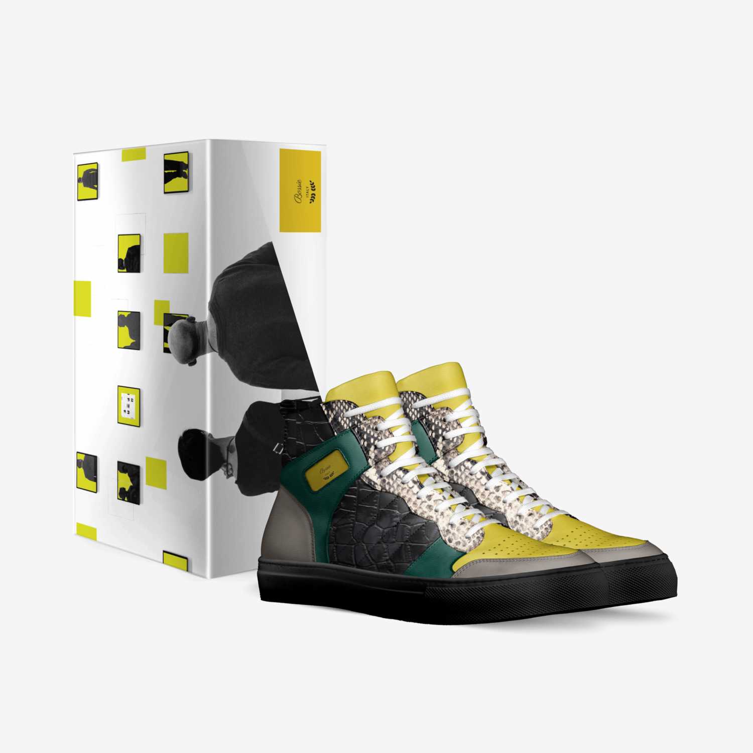 Bossie custom made in Italy shoes by Shakiya Gadson | Box view