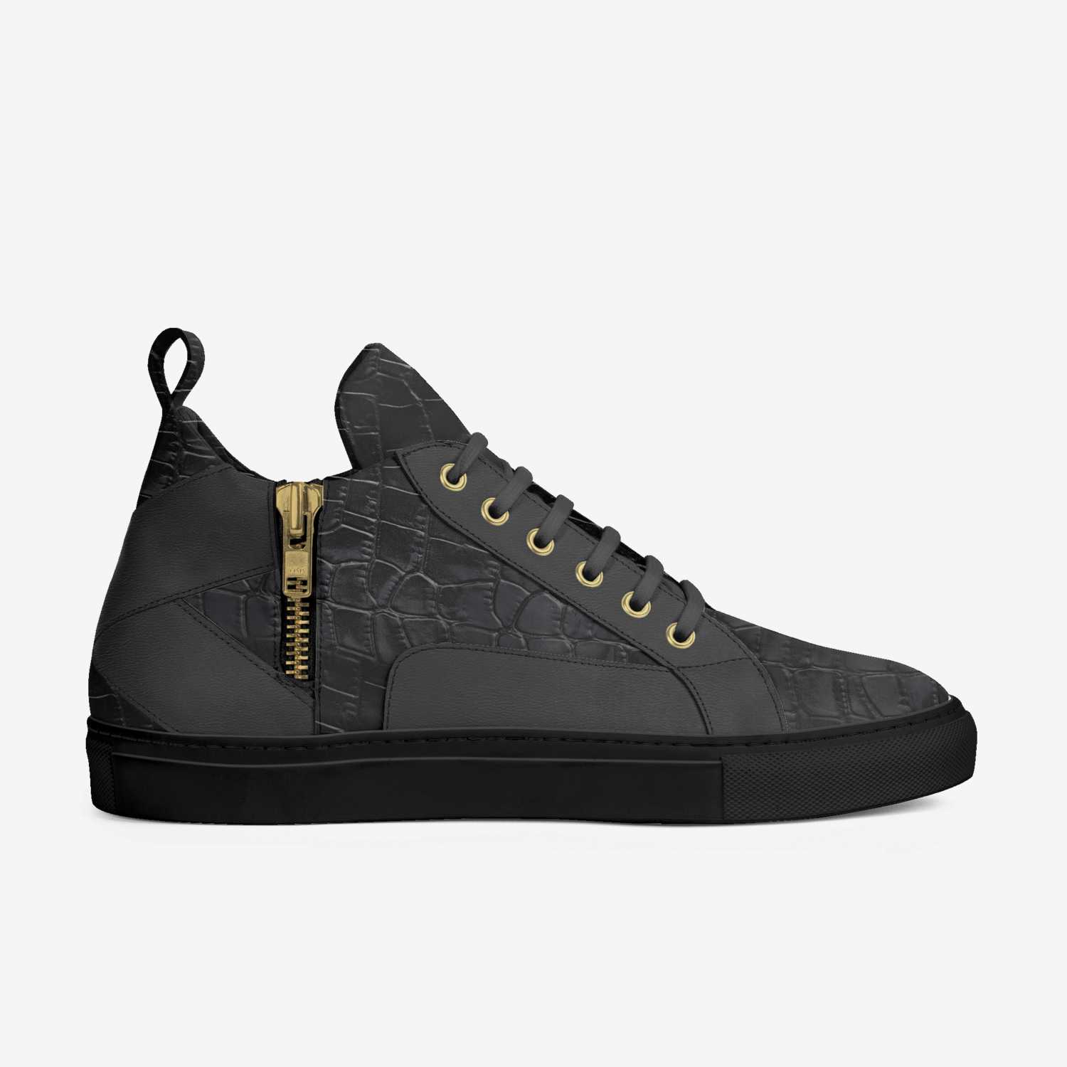 Dark Nights 3 custom made in Italy shoes by Harold Gray | Side view