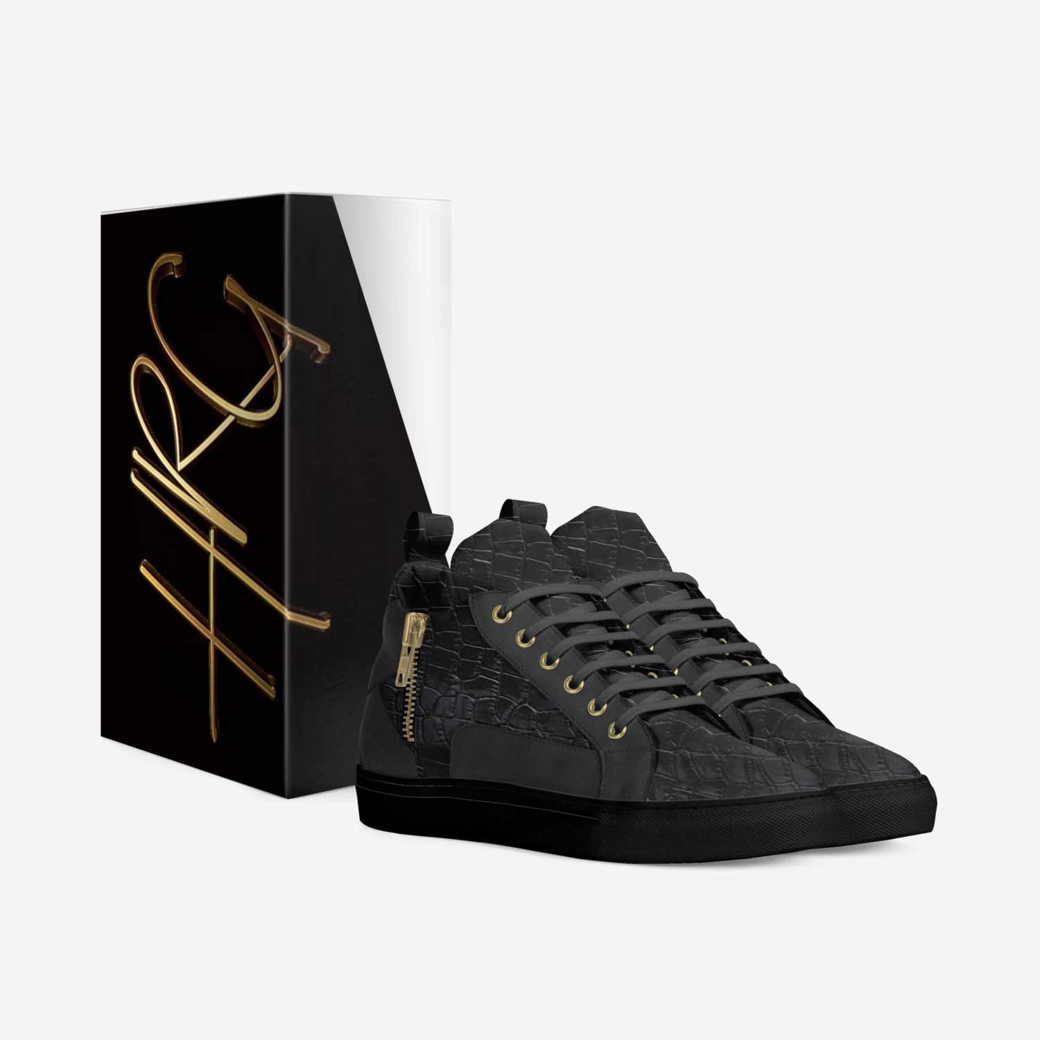 Dark Nights 3 custom made in Italy shoes by Harold Gray | Box view