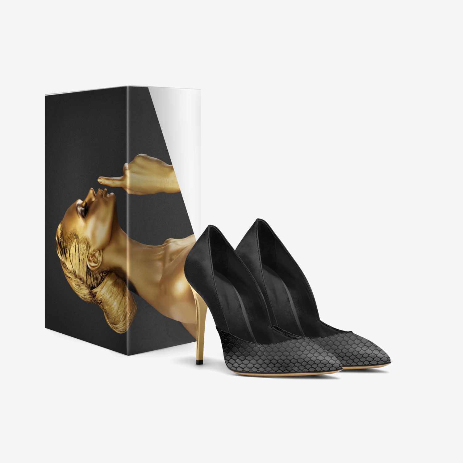 Echidna 🐍 custom made in Italy shoes by Cozetta Brown | Box view