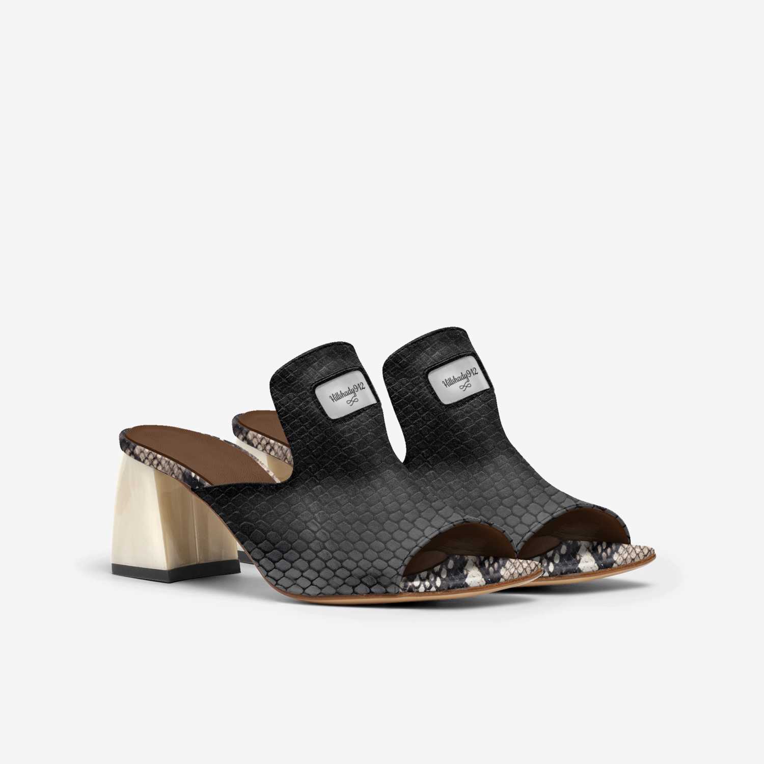 Hillshady912 custom made in Italy shoes by DeAundre Perry | Double view