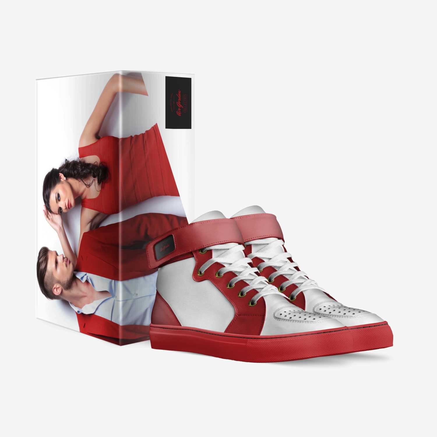 Air Gordan custom made in Italy shoes by Red Kid | Box view