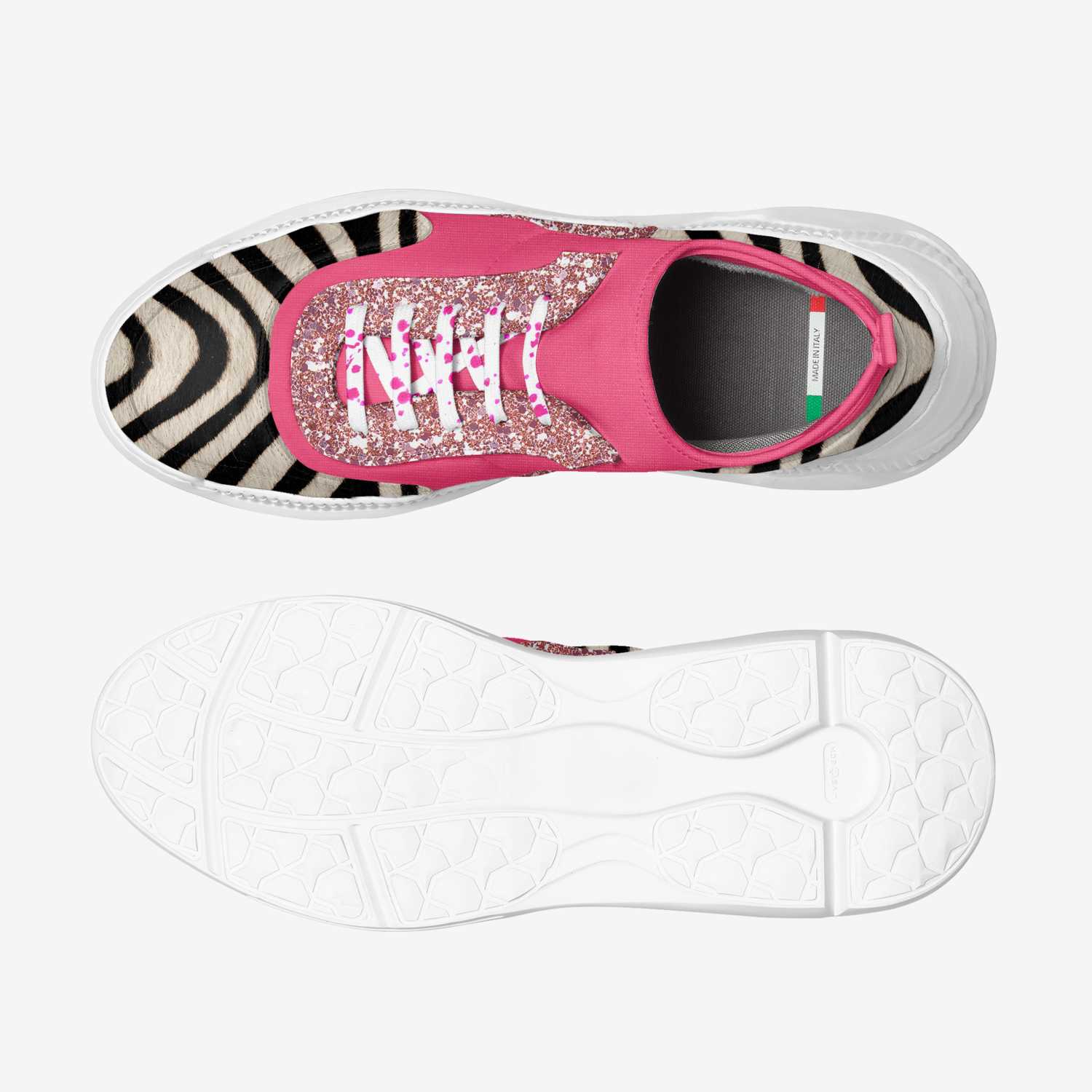Chocolate Barbie custom made in Italy shoes by Anisha Marie | Top view