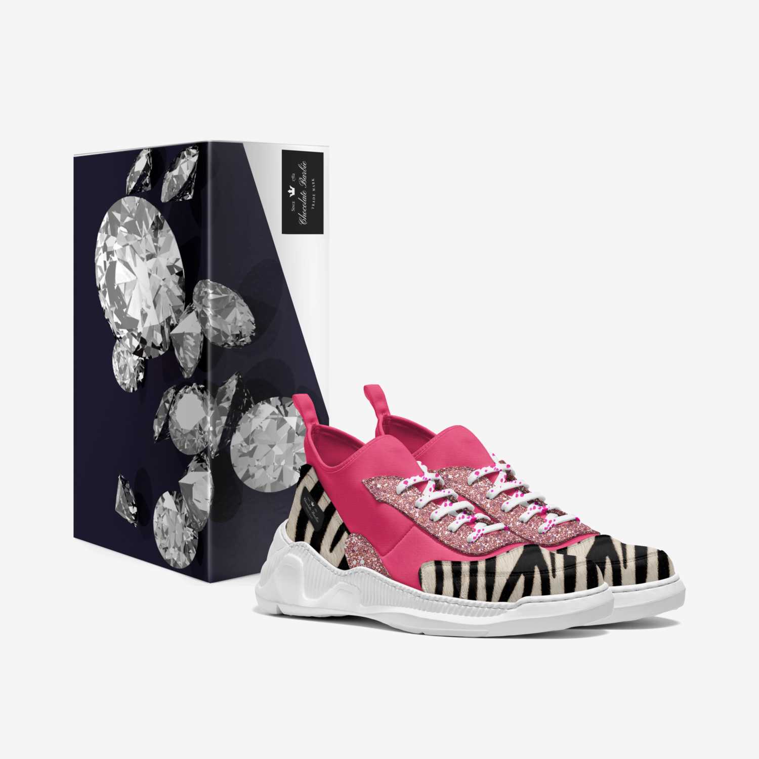 Chocolate Barbie custom made in Italy shoes by Anisha Marie | Box view