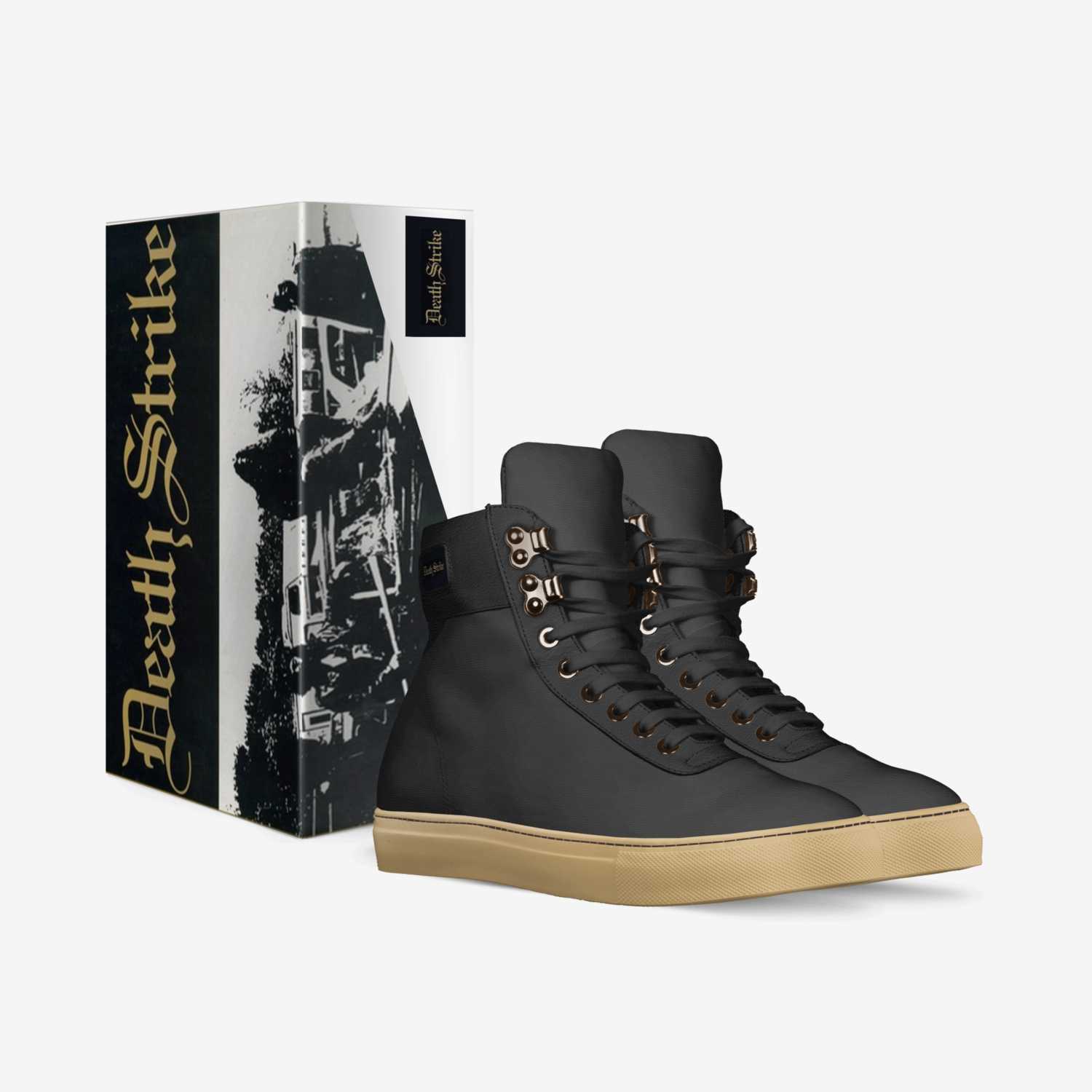 Death Strike custom made in Italy shoes by Your Band Footwear | Box view