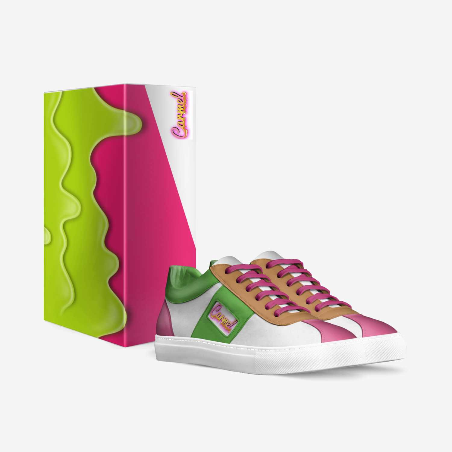 Carmel Giraffes  custom made in Italy shoes by Reginald Lee Jr | Box view