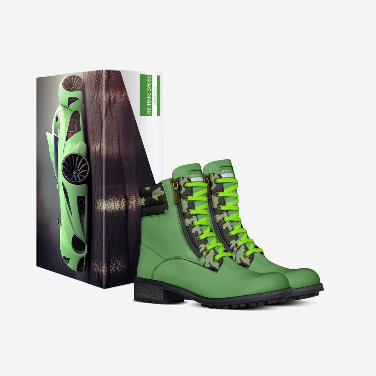IKE MENS SHOES custom made in Italy shoes by Isaac A Mensah | Box view