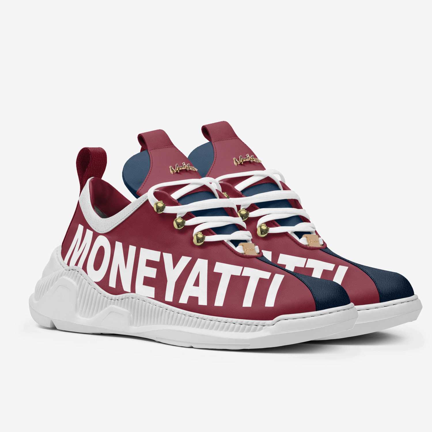sig06 custom made in Italy shoes by Moneyatti Brand | Double view