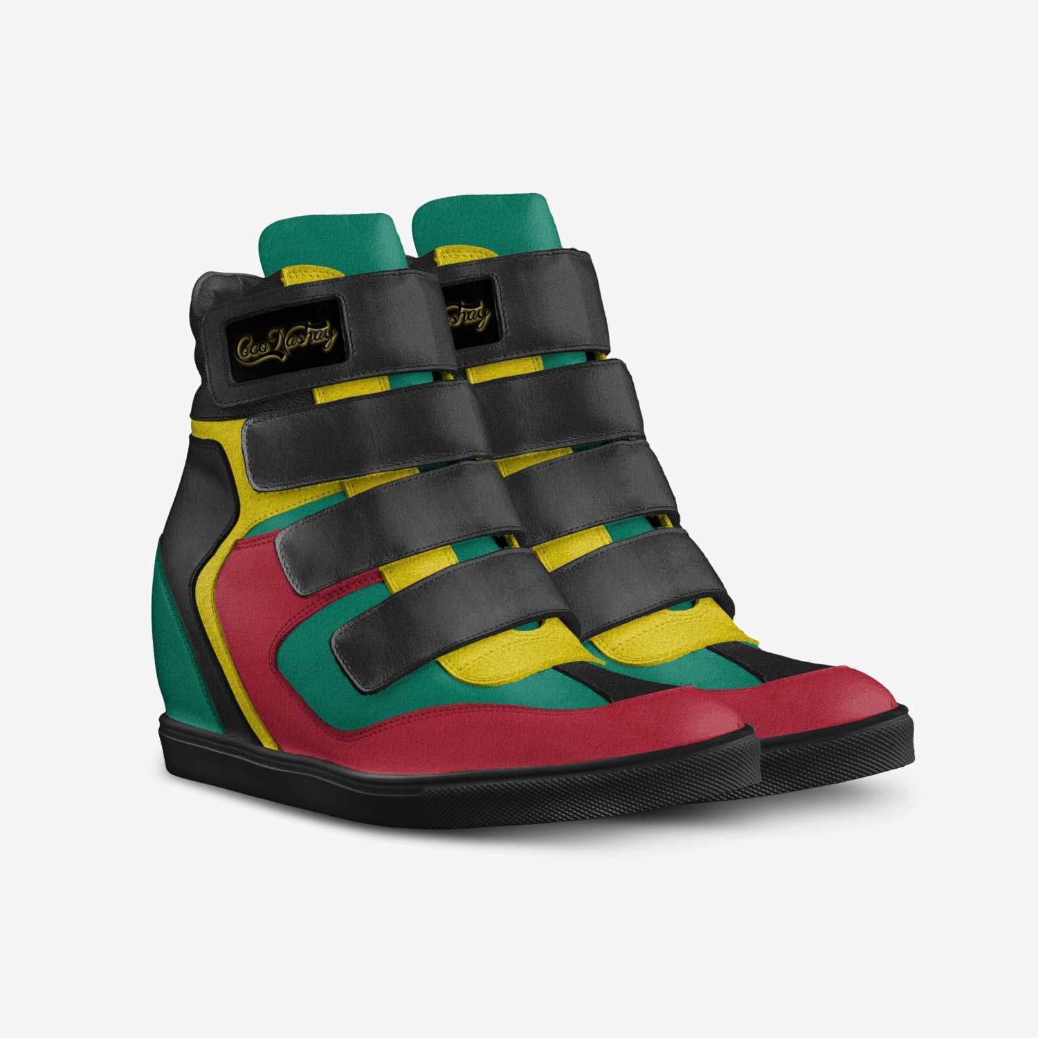 Blackish custom made in Italy shoes by Nakesha Caldwell | Double view