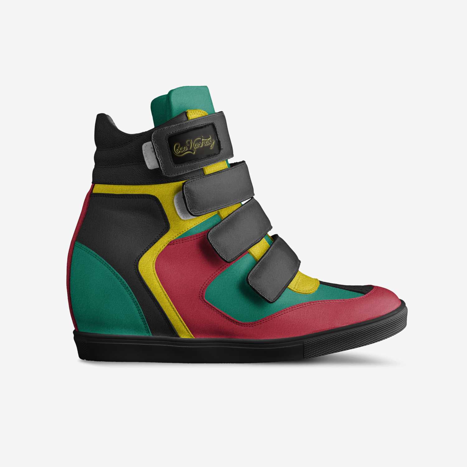 Blackish custom made in Italy shoes by Nakesha Caldwell | Side view