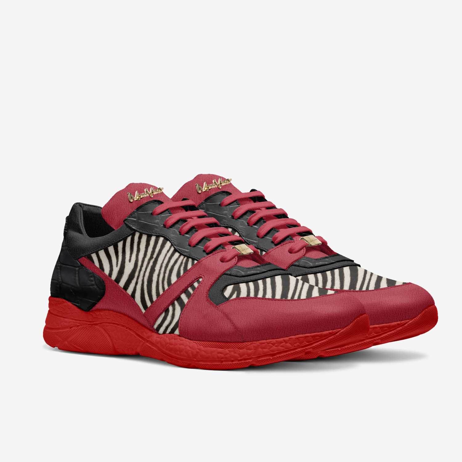 Nem P801 custom made in Italy shoes by Moneyatti Brand | Double view
