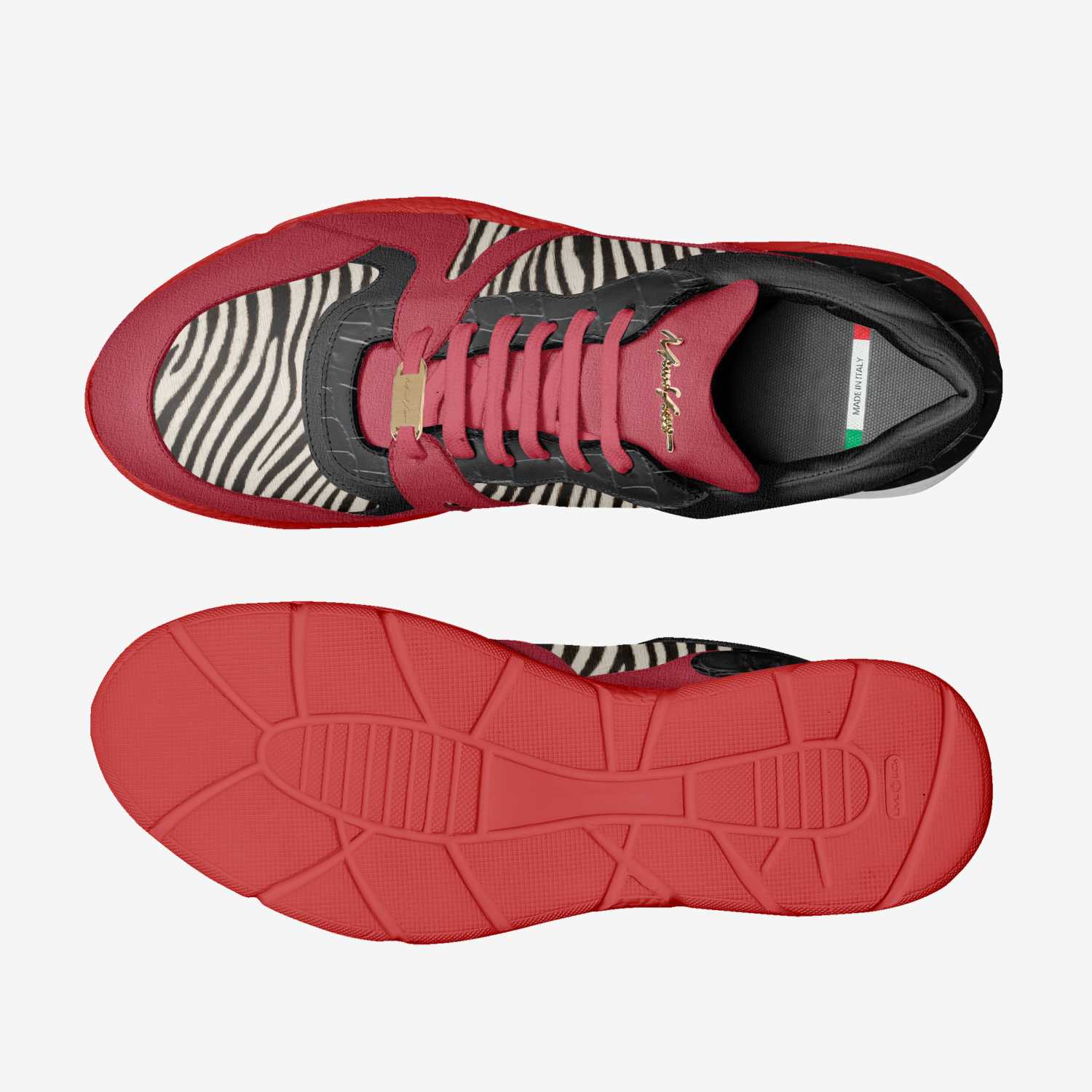 Nem P801 custom made in Italy shoes by Moneyatti Brand | Top view