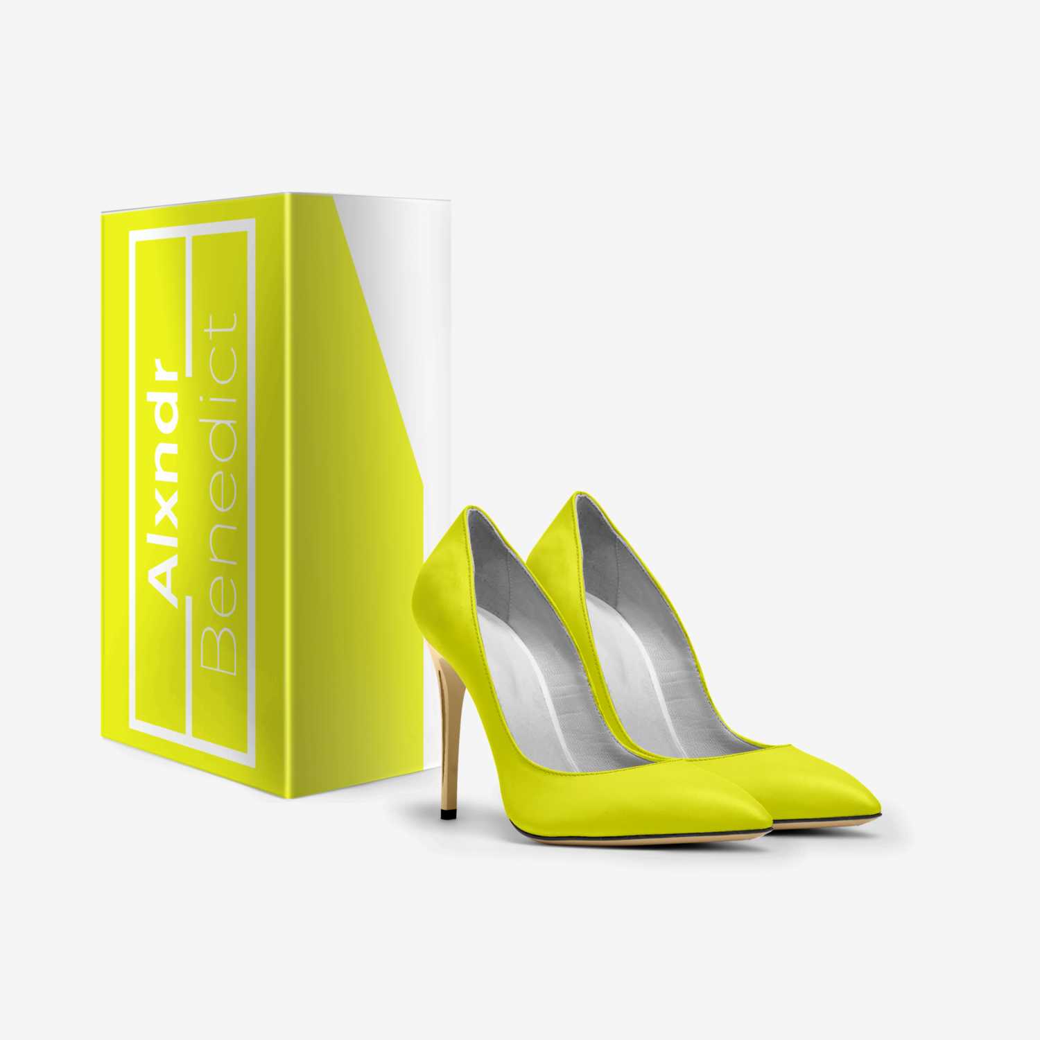Lemon Cremé custom made in Italy shoes by Alexander Peters | Box view