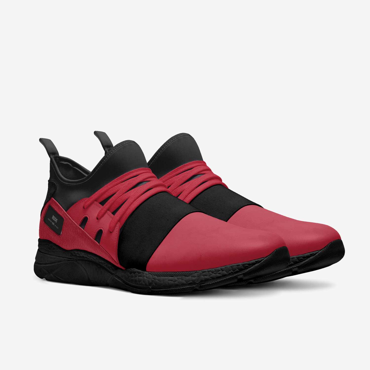 NBDG red and black sneakers