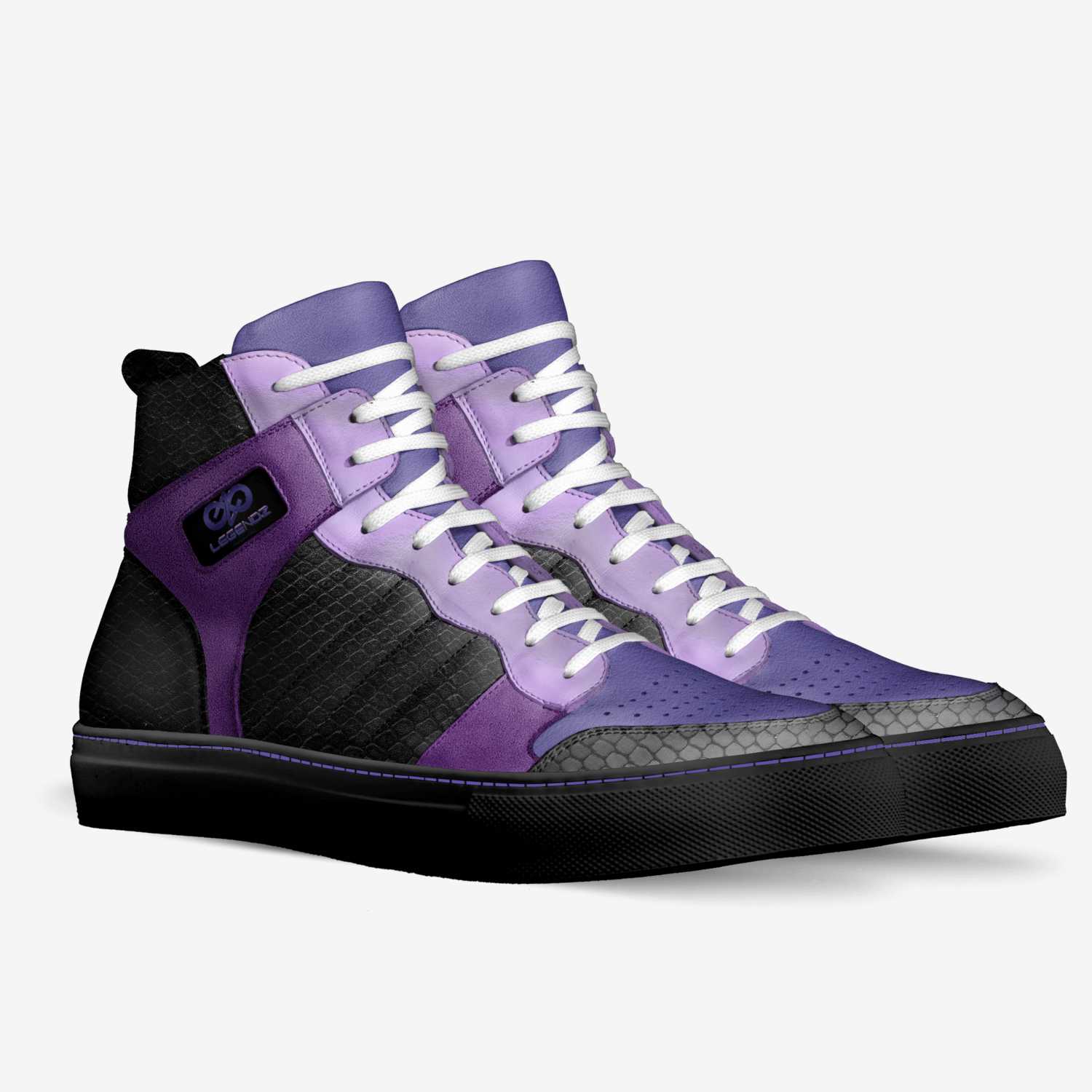 FKNK20 PurpleRAIN custom made in Italy shoes by Juju & Najm Toomey | Double view