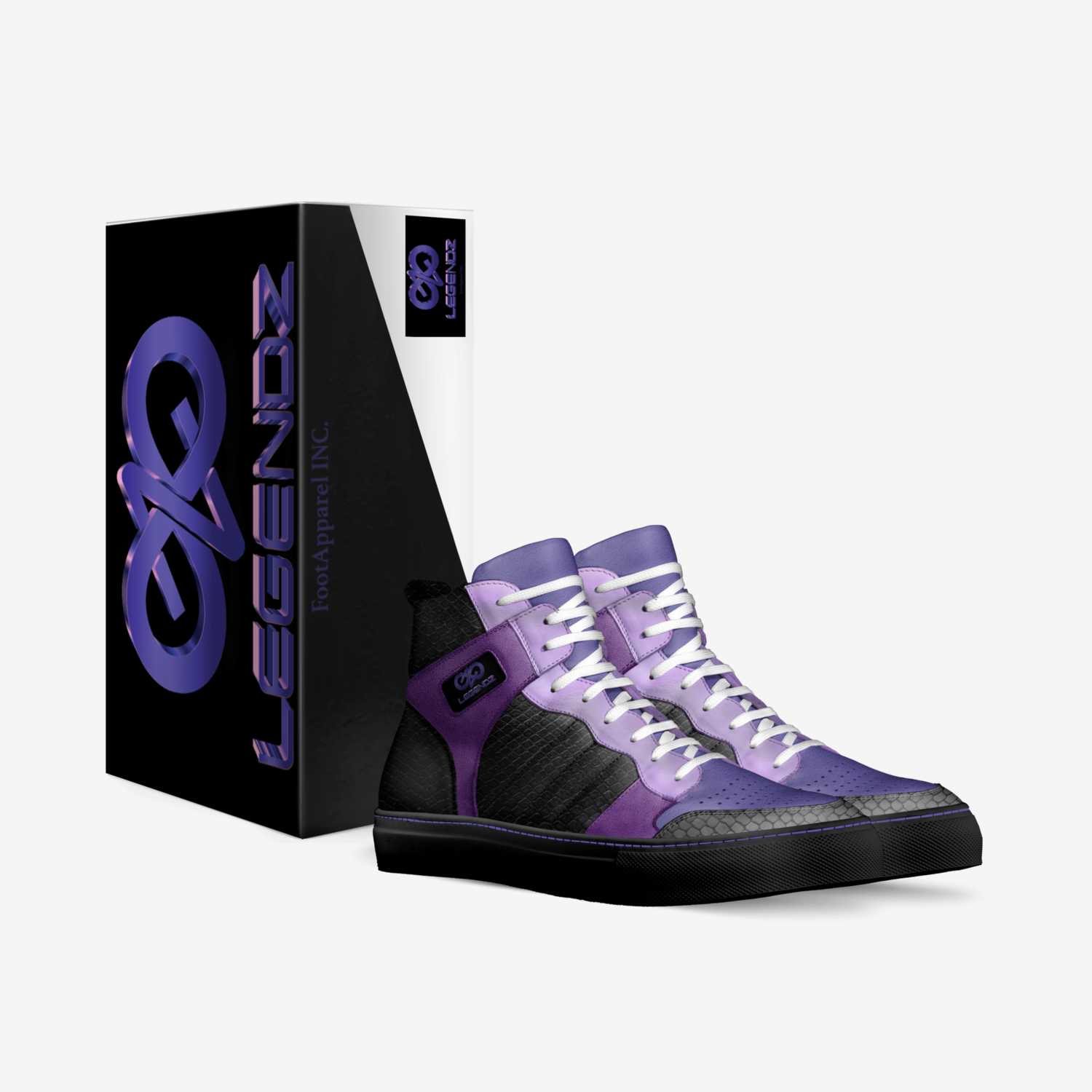 FKNK20 PurpleRAIN custom made in Italy shoes by Juju & Najm Toomey | Box view