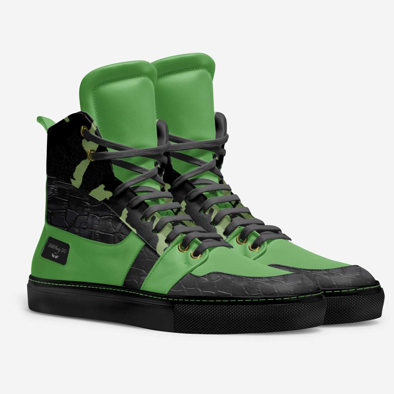 HillShady 912 custom made in Italy shoes by DeAundre Perry | Double view