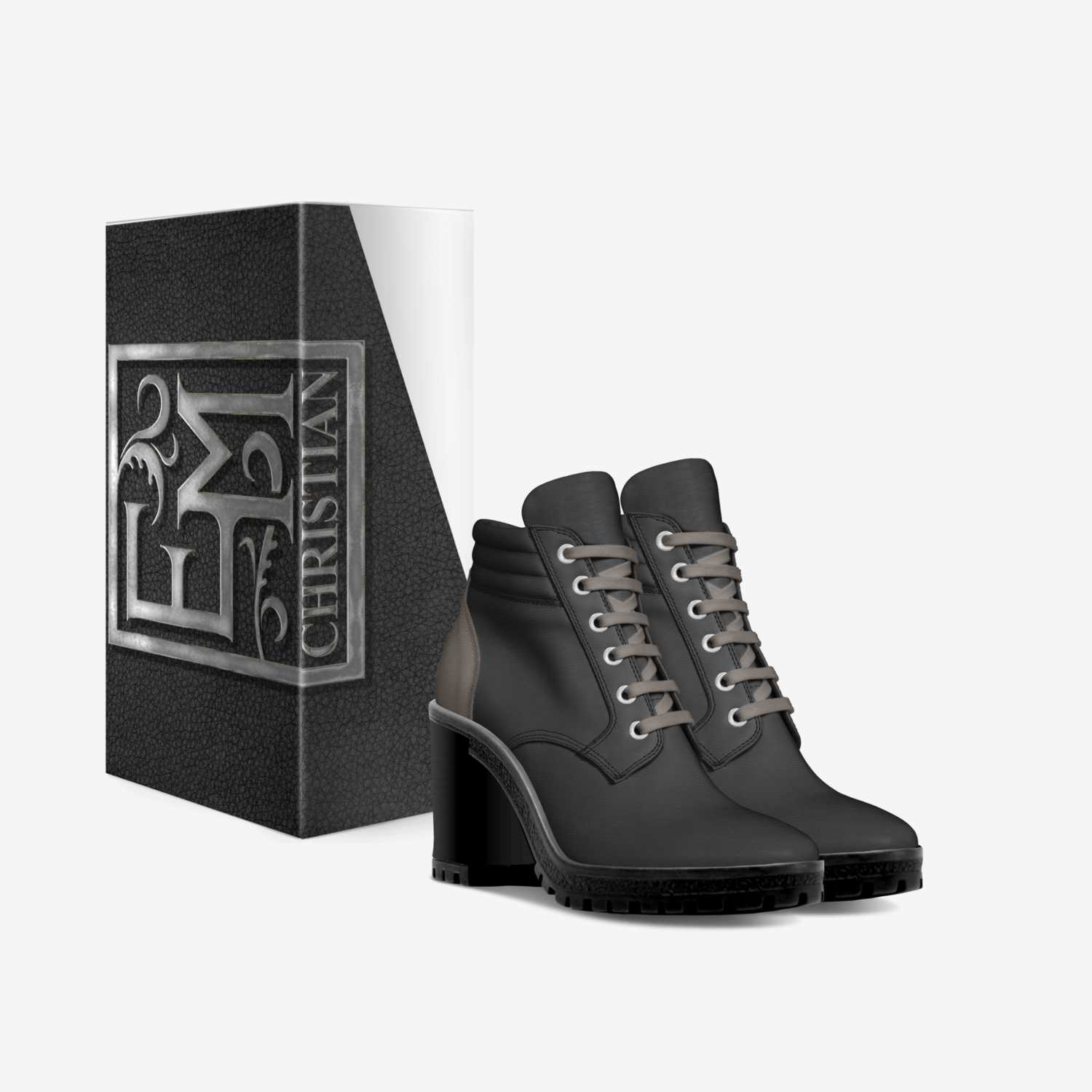 E.M. Christian custom made in Italy shoes by R. D. Walker | Box view